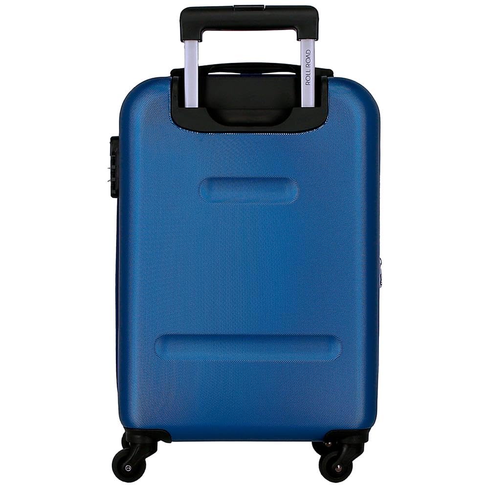 Roll Road Flex Maleta de Cabina Azul 35x55x20 cms Equipaje Mano Air Europa Rígida ABS Cierre de combinación Lateral 33L 2,78 kgs 4 Ruedas Dobles