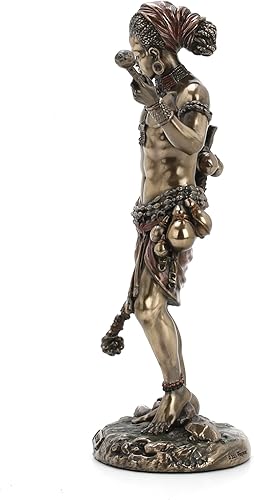 Miniatura 7 de Veronese Design Eshu The Divine Trickster God of The Yoruba - Estatua de acabado de bronce antiguo de resina fundida en frío de 8.5 pulgadas