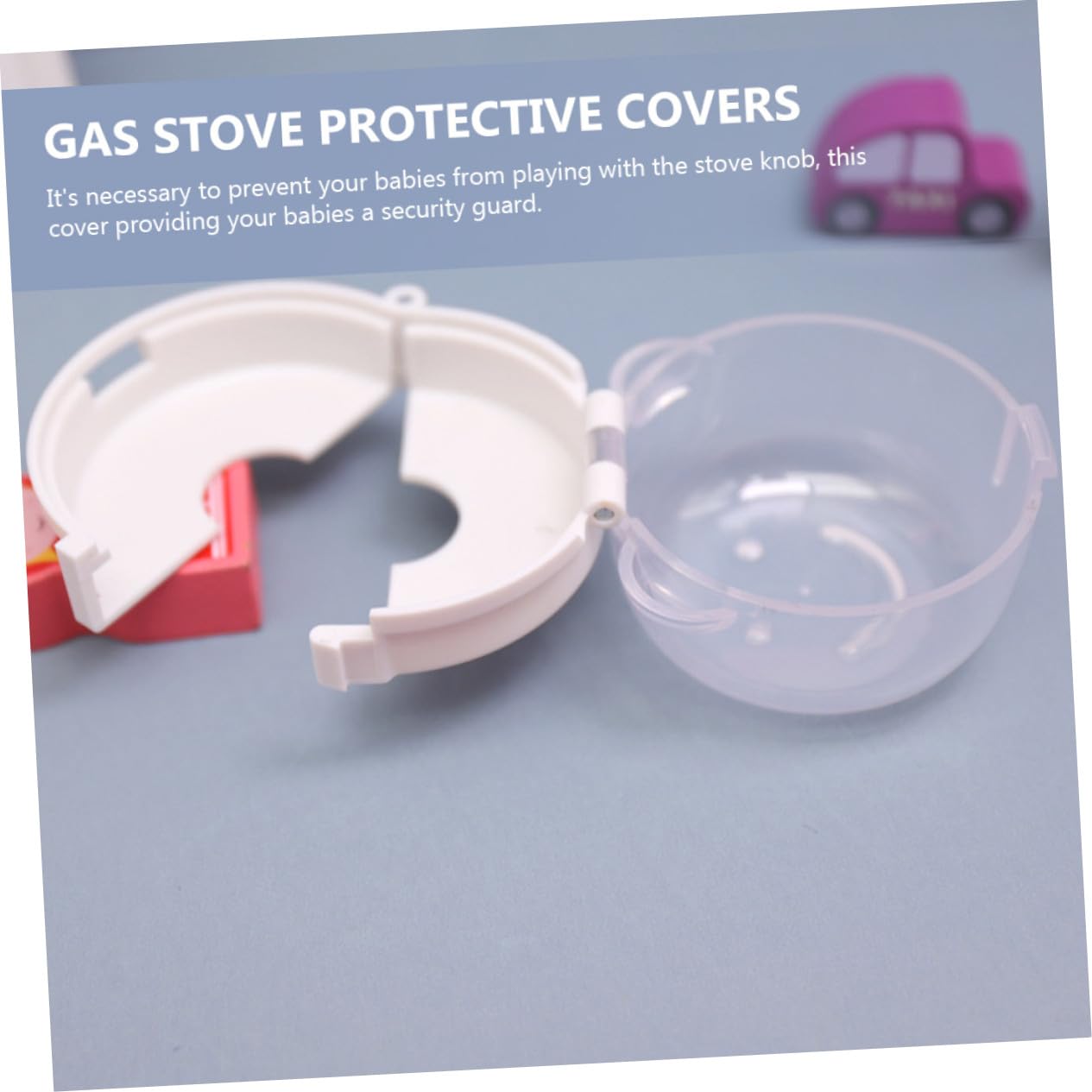 6Pcs Safety Gas Stove Knob Covers Kitchen Stove Guard for Home Safety Preventing Accidental Gas Leak and Burns Easy Adult Access