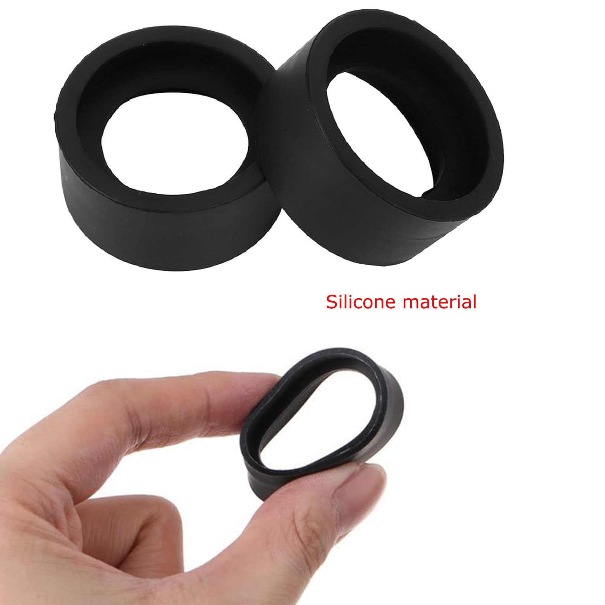 4 PCS Copas de Goma para Ocular 34-38mm Protector Ocular de Goma Suave para Ocular Cubierta de Goma para Ocular para microscopio estereoscópico Goma Suave ángulo Plano (34-38mm)