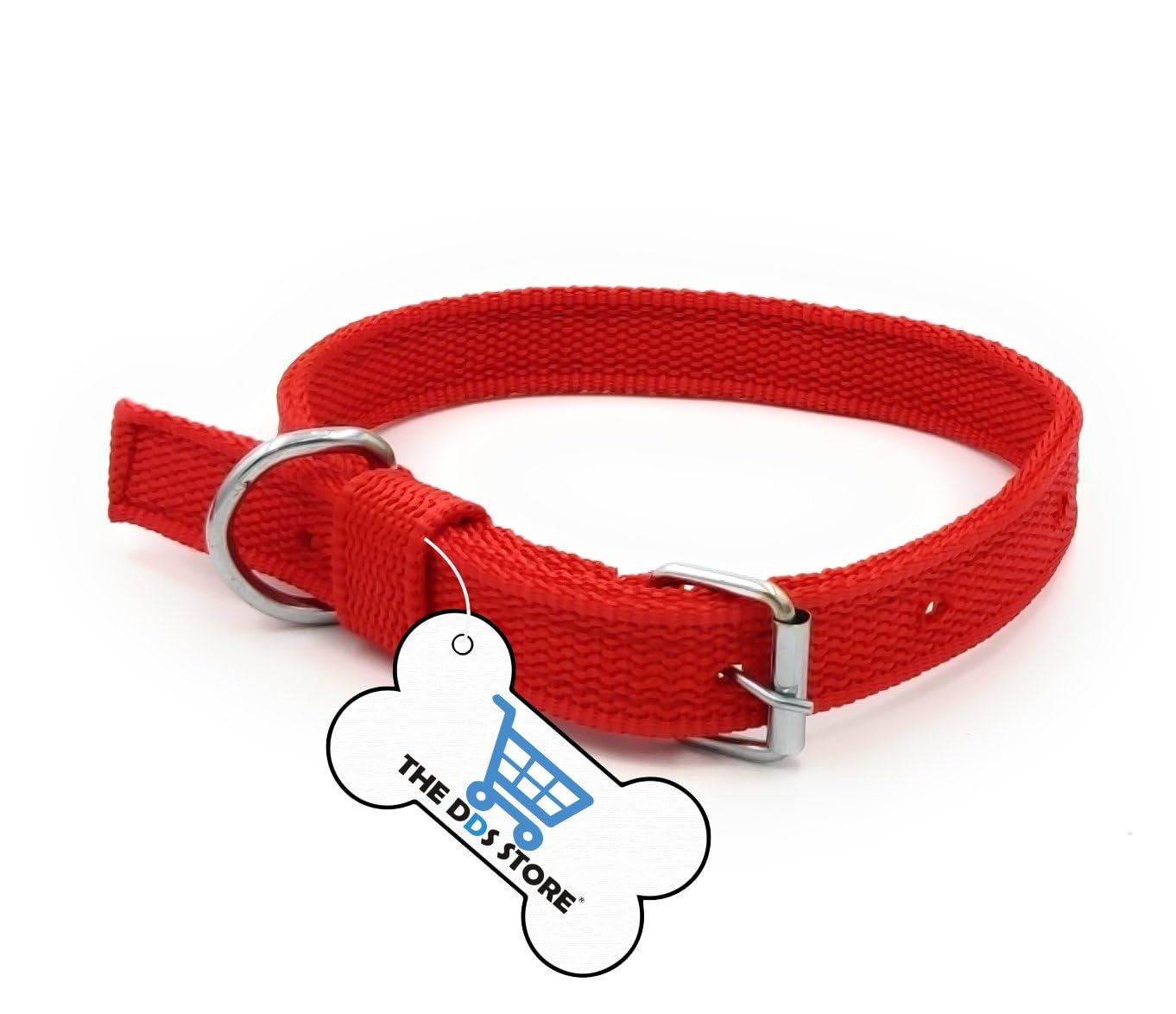 THE DDS STORE Nylon Dog Basic Collar for Medium Dogs Daily Use Walking Jogging Adjustable Nylon Dog Collar, Durable Pet Collar for Small Large Medium Dogs (X-Large (17 to 20.5 Adjust), Red) (B09ZJ2W1LC) Amazon Price History, Amazon Price Tracker
