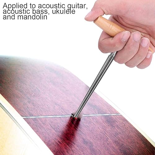 Miniatura 3 de Escariador de agujero de pasador de extremo de guitarra, Escariador de agujero de clavija de guitarra para afinación de guitarra, correa de