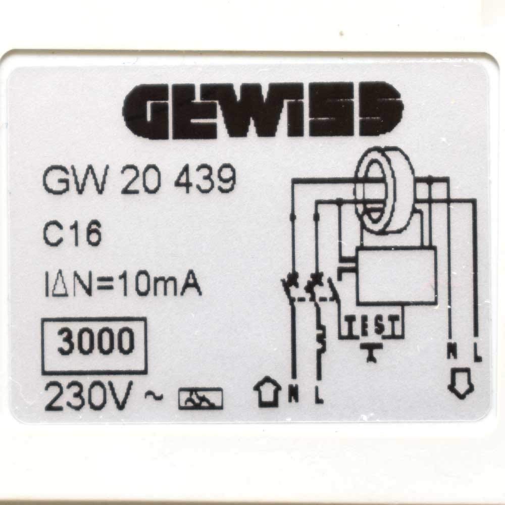 FS-SCHUT.1P+N C16 IDN 10MA 230V 3KA -WT