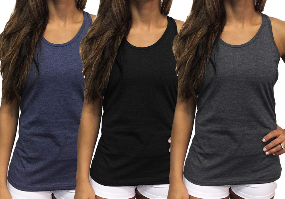 Epic MMA Gear Fitness Tank Top, Workout Tanks, Racerback Bundle of 3