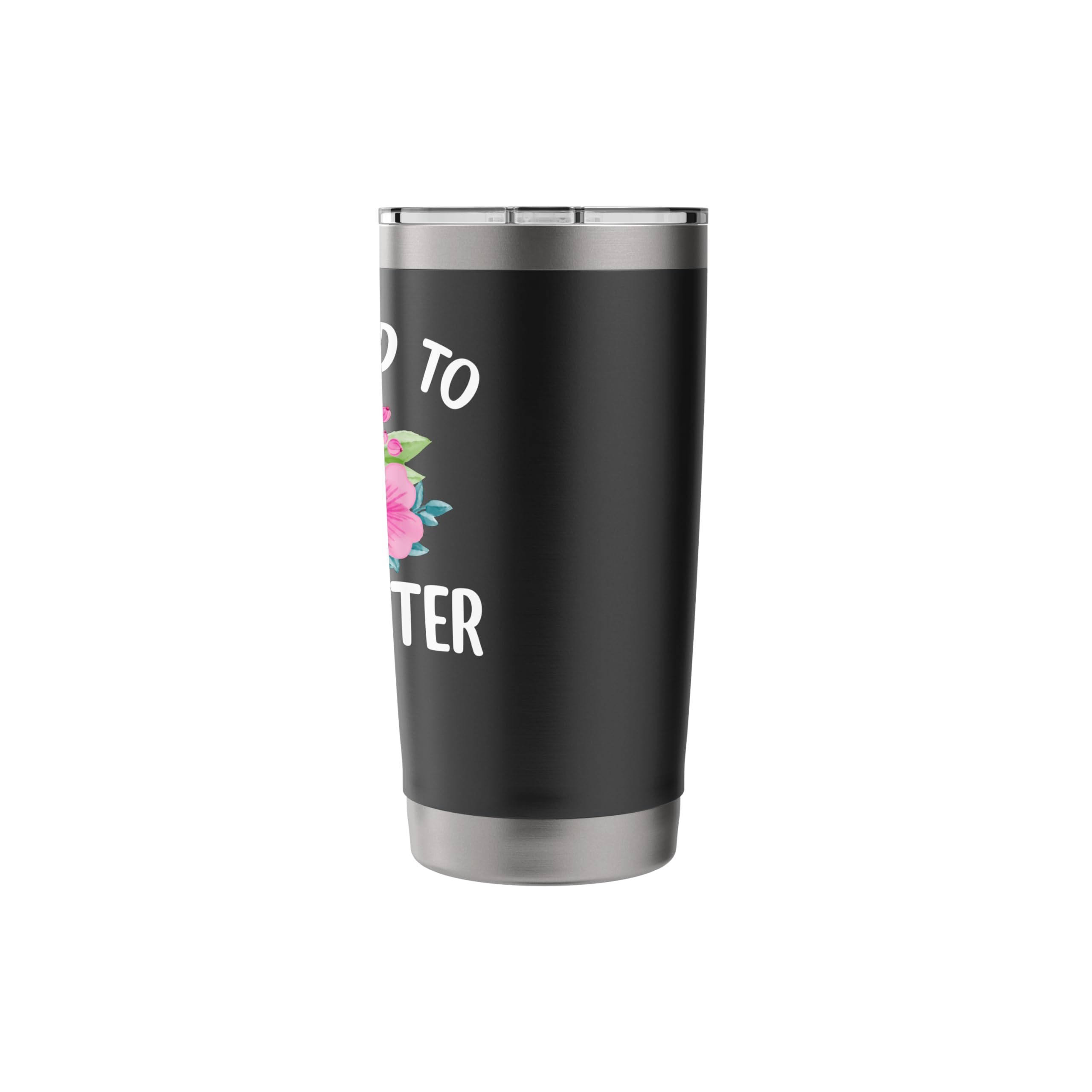 Promoted to Babysitter - Flower Lover Babysitting Gifts Stainless Steel Insulated Tumbler