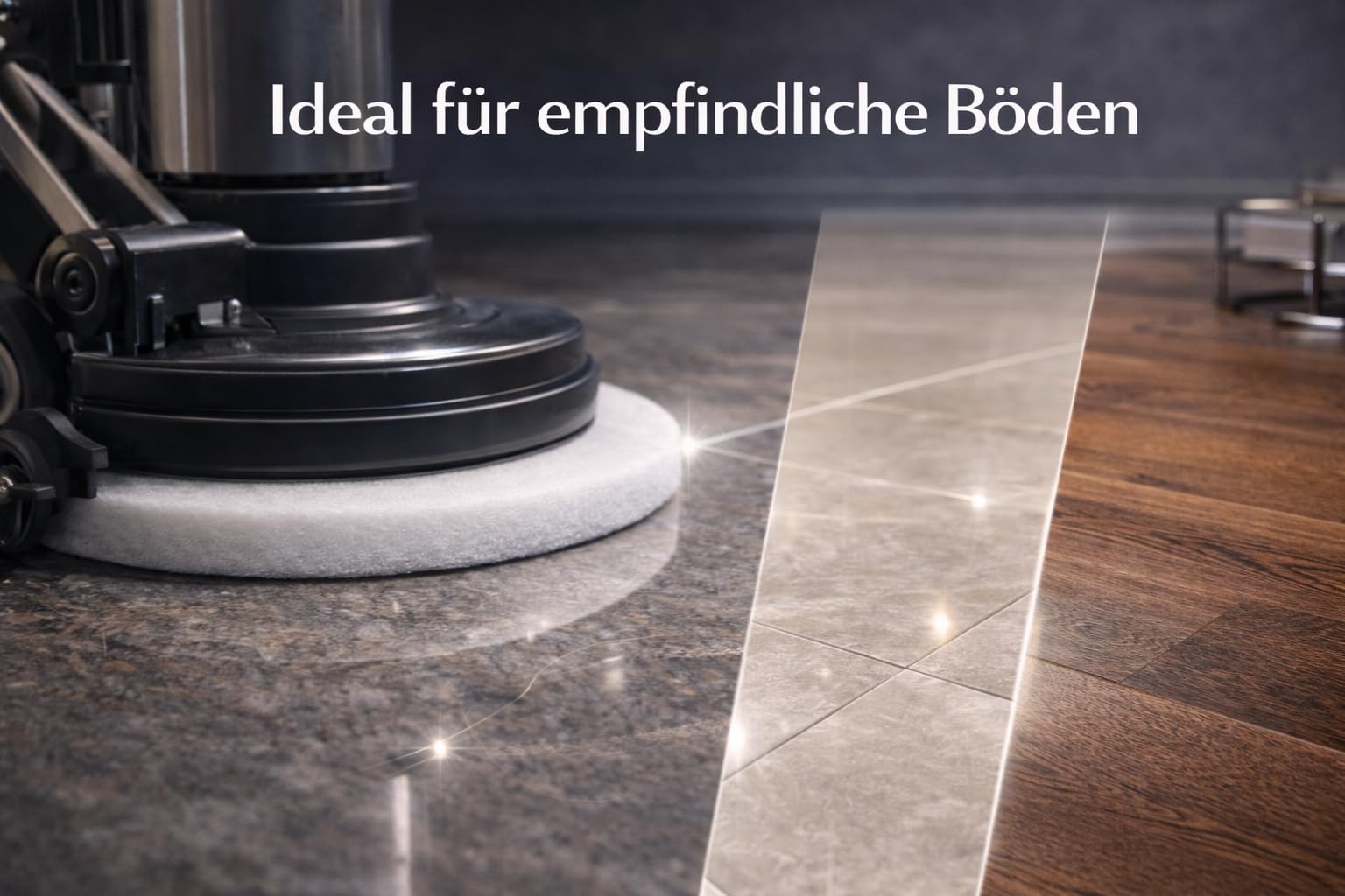 Bodenpads dick Weiß 17 Zoll (Ø 432 mm) – 5er Set Reinigungspads für Einscheibenmaschine – Für Hochglanzpolieren & Sprühreinigung – abwaschbar & langlebig