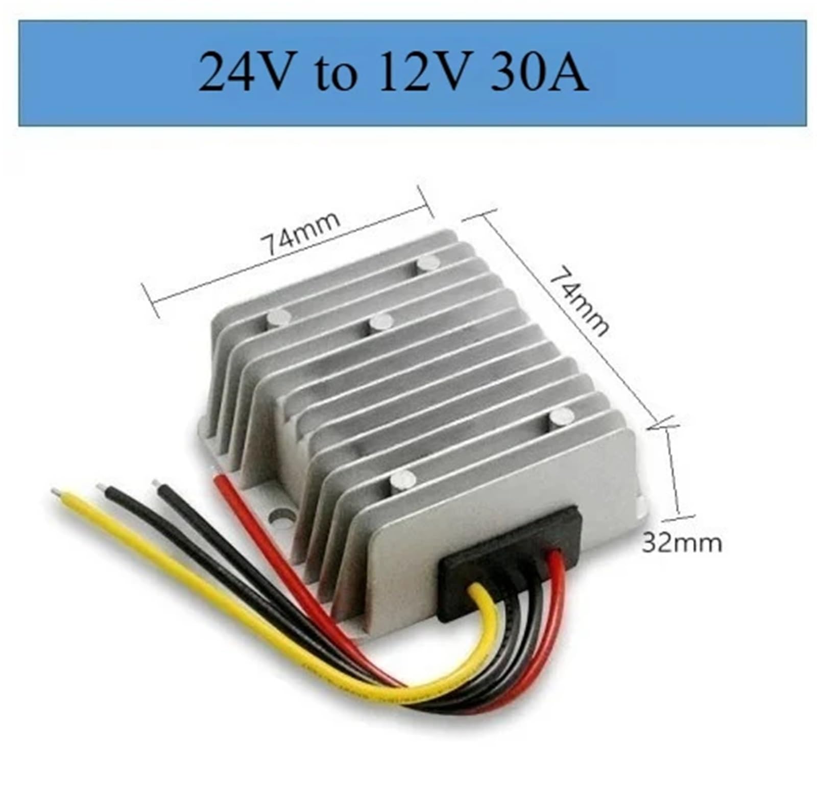 24v to 12v 8A 10A 12A 15A 20A 25A 30A DC DC Converter Stabilizer Regulator Step Down Module for Car Power Supply(24V to 12V 30A)