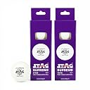 STAG ICONIC High Performance Supreme Table Tennis (T.T) Balls| Advanced 40+mm Ping Pong Balls for Training, Tournaments and Recreational Play| Durable for Indoor/Outdoor Game - Pack of 6 (White) gallery image