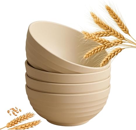 Tigela Pote Bowl Vasilha Cumbuca Palha de Trigo 4 Peças Conjunto Resistente Recipientes Sustentáveis Sobremesas Utensílios Tigela para Frutas Snacks Plastico Ecológico (Palha) Menor preço em Tigela Pote Bowl Vasilha Cumbuca Palha de Trigo 4 Peças Conjunto Resistente Recipientes Sustentáveis Sobremesas Utensílios Tigela para Frutas Snacks Plastico Ecológico (Palha)
