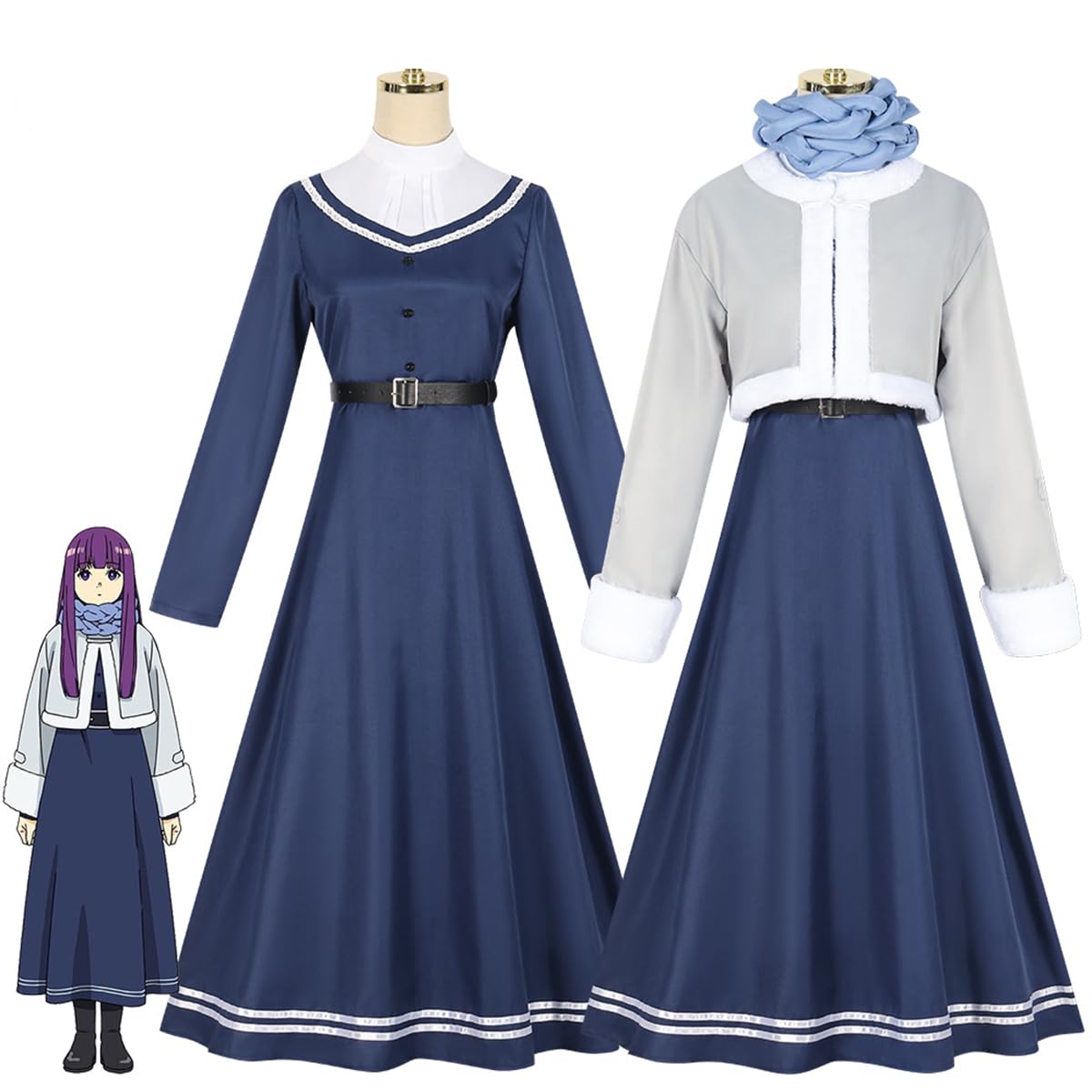 葬送のフリーレン フェルン コスプレ 衣装 冬服+杖セット Amazon.co.jp: フェルン コスプレ衣装 葬送のフリーレン 魔法使