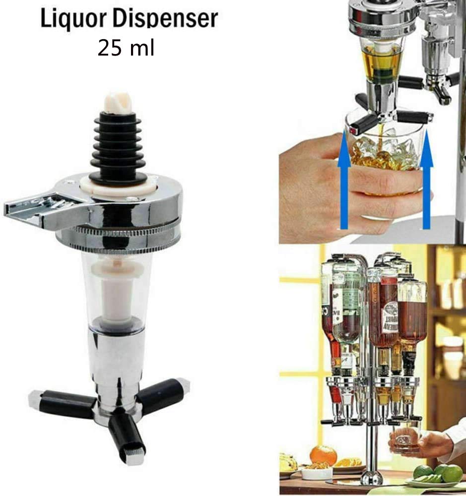 MACHSWON 8 piezas barra óptica espíritu medida pub dispensador bebida espíritu vino cóctel vertedor barra herramienta 25ml dispensador de licor