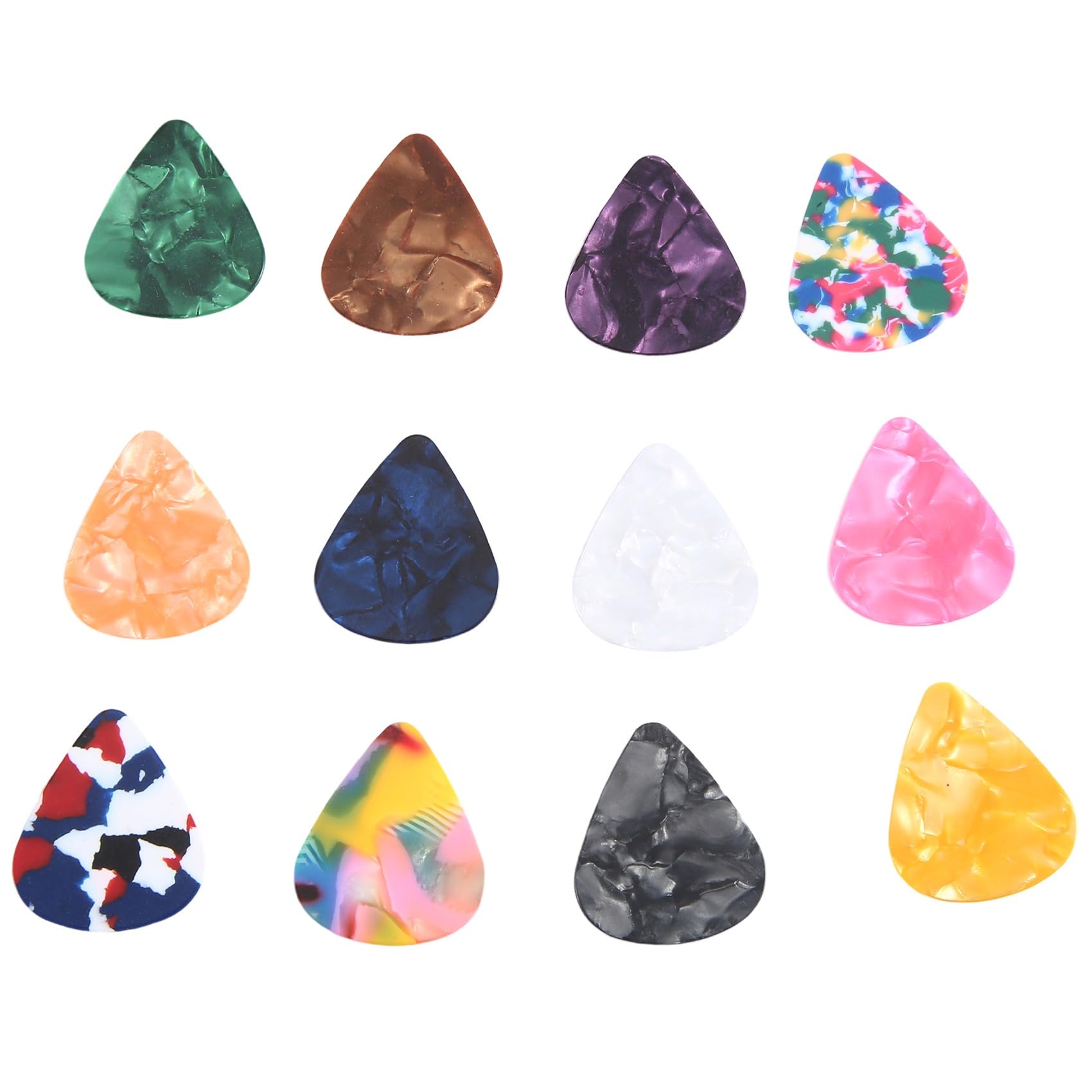 Yestelle 60 Gitarrenplektren Set – 0,46 Mm, 0,71 Mm, 0,96 Mm, Bunte Celluloid-Picks Für E-Gitarre & Bass