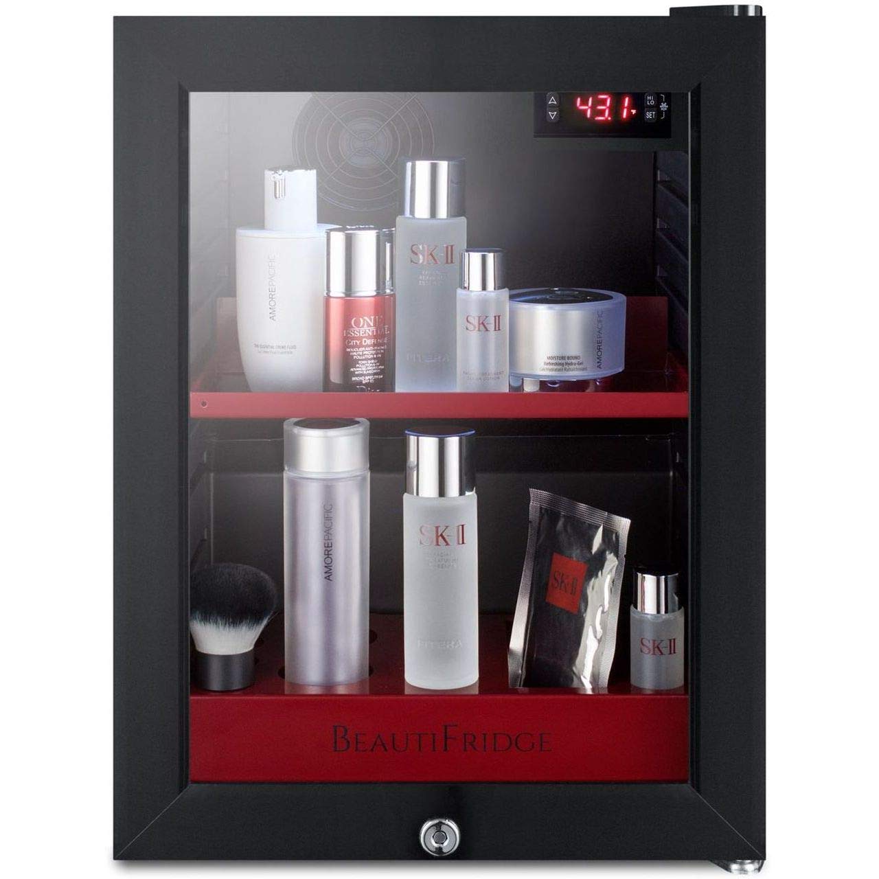 0.85 CU. FT. Compact Cosmetics MINI Fridge in Black Without Freezer on Fridge.com