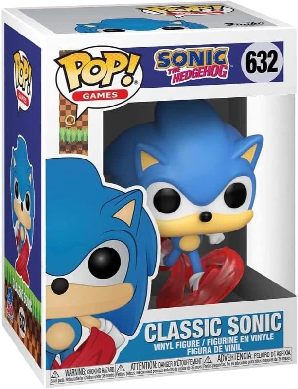 Miniatura 5 de POP Sonic 30th Anniversary - Figura de vinilo Running Sonic The Hedgehog Funko (paquete con funda protectora de caja compatible)