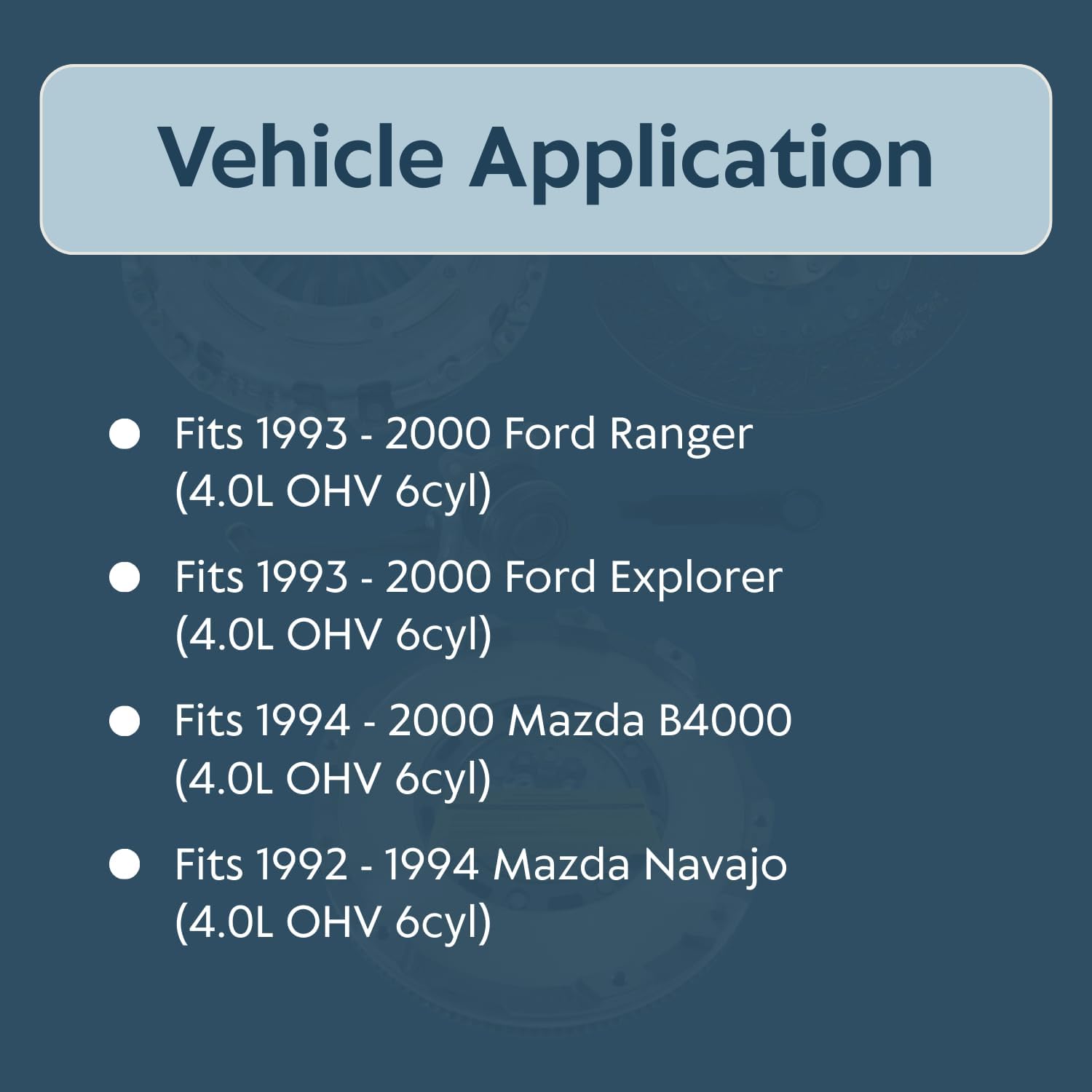 EFT HD Clutch Kit & Slave Cylinder Set for 1993-2000 Ford Explorer Ranger 4.0L OHV 6Cyl, 1994-2000 Mazda B4000, 1992-94 Mazda Navajo - Durable & Reliable Performance - Offers 12 Month Brand Warranty