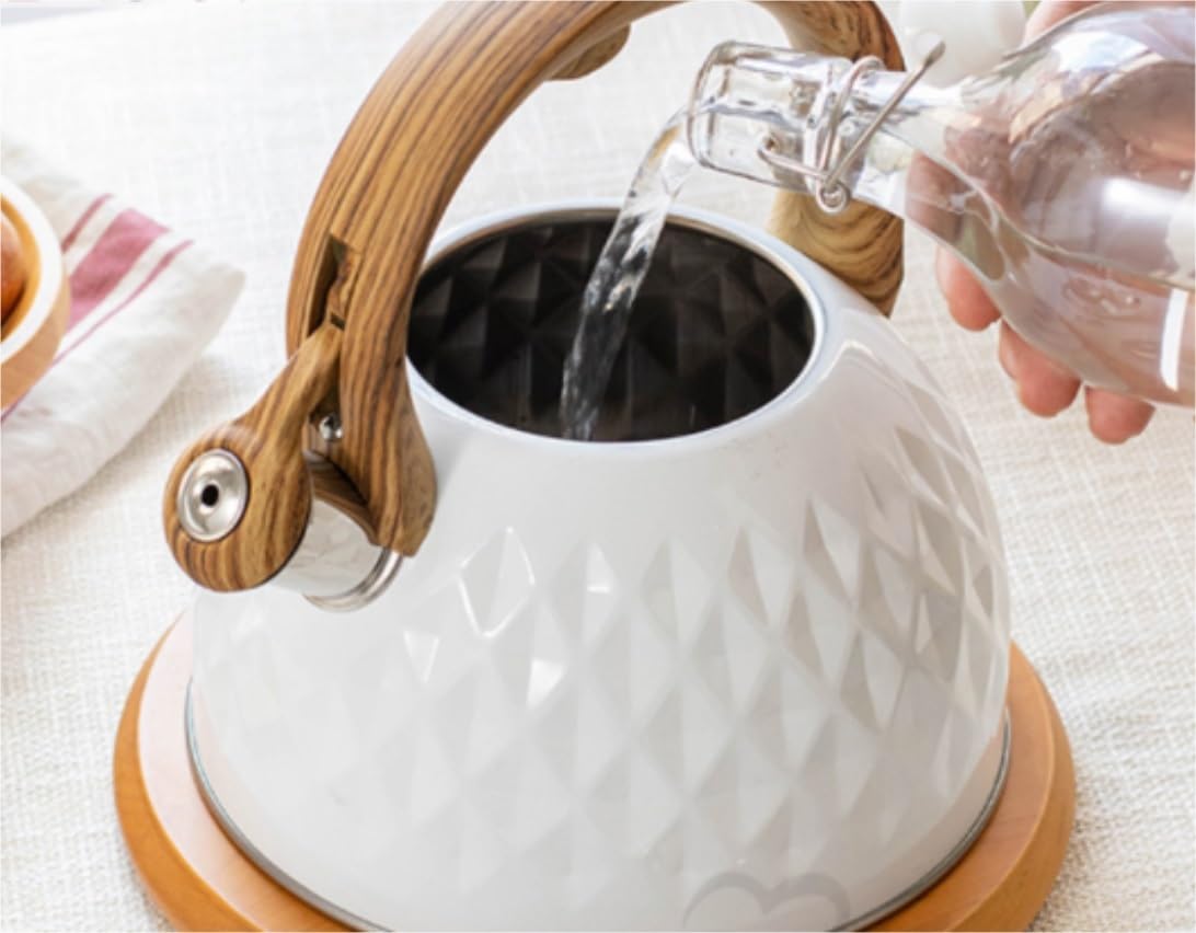 Czajnik z Gwizdkiem Czajnik Do Herbaty Na Płytę Kuchenną Czajnik Do Herbaty Czajniczek Gwiżdżący Czajnik Do Herbaty Z Ergonomicznym Uchwytem Utrzymującym Temperaturę Gwizdanie Czajnik Czajnik Kuchenek
