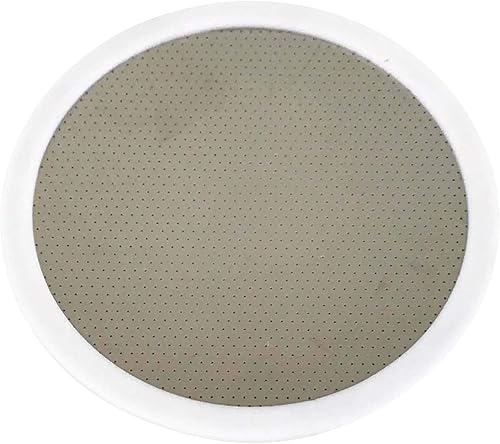 Miniatura 2 de Think Crucial Filtro de café de disco de repuesto, lavable y reutilizable, filtro de disco de acero inoxidable y goma, se adapta a todos los