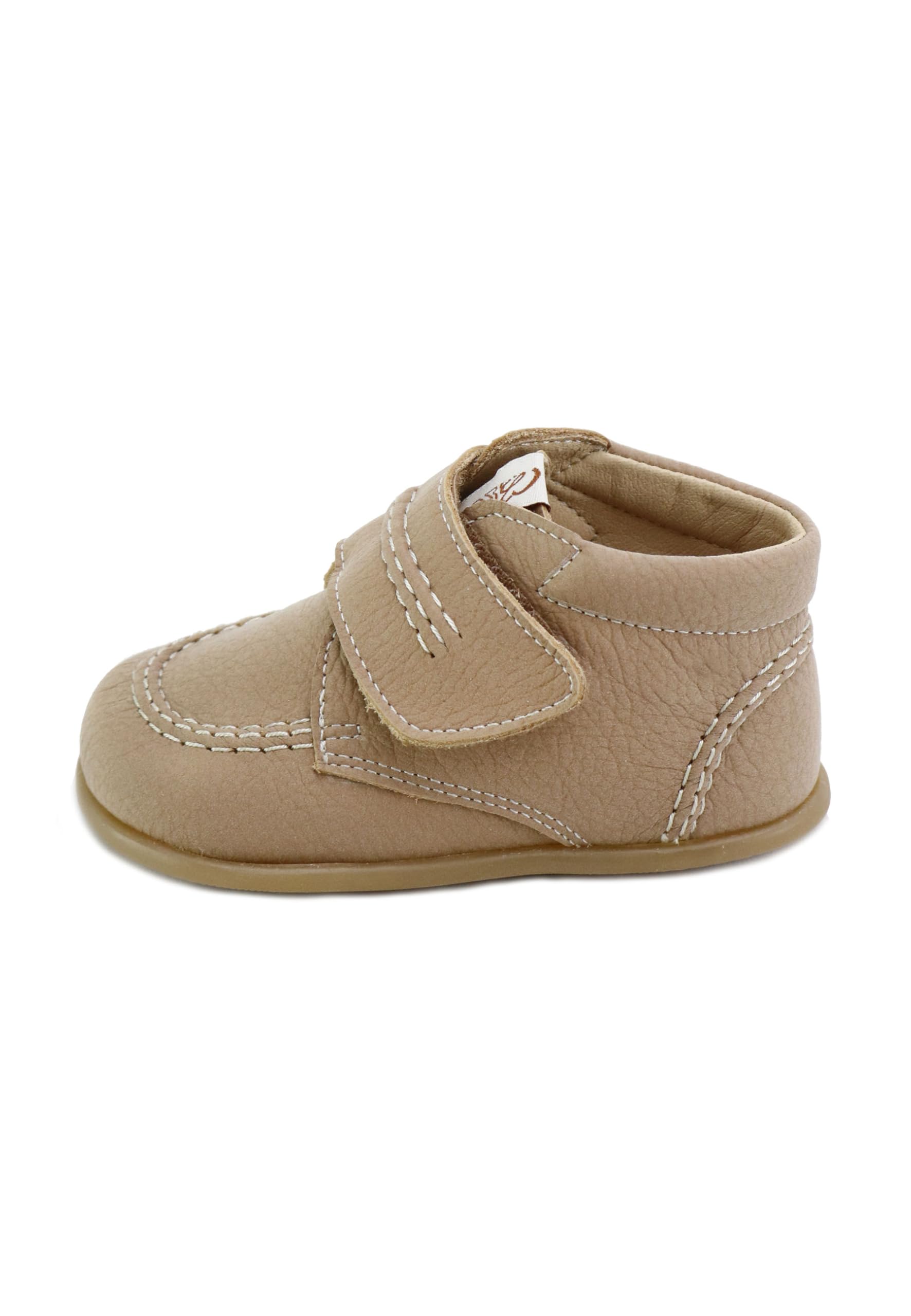 Eli Botitas pespuntes blanditas piel davinci nobuck camel Elisoft 1957