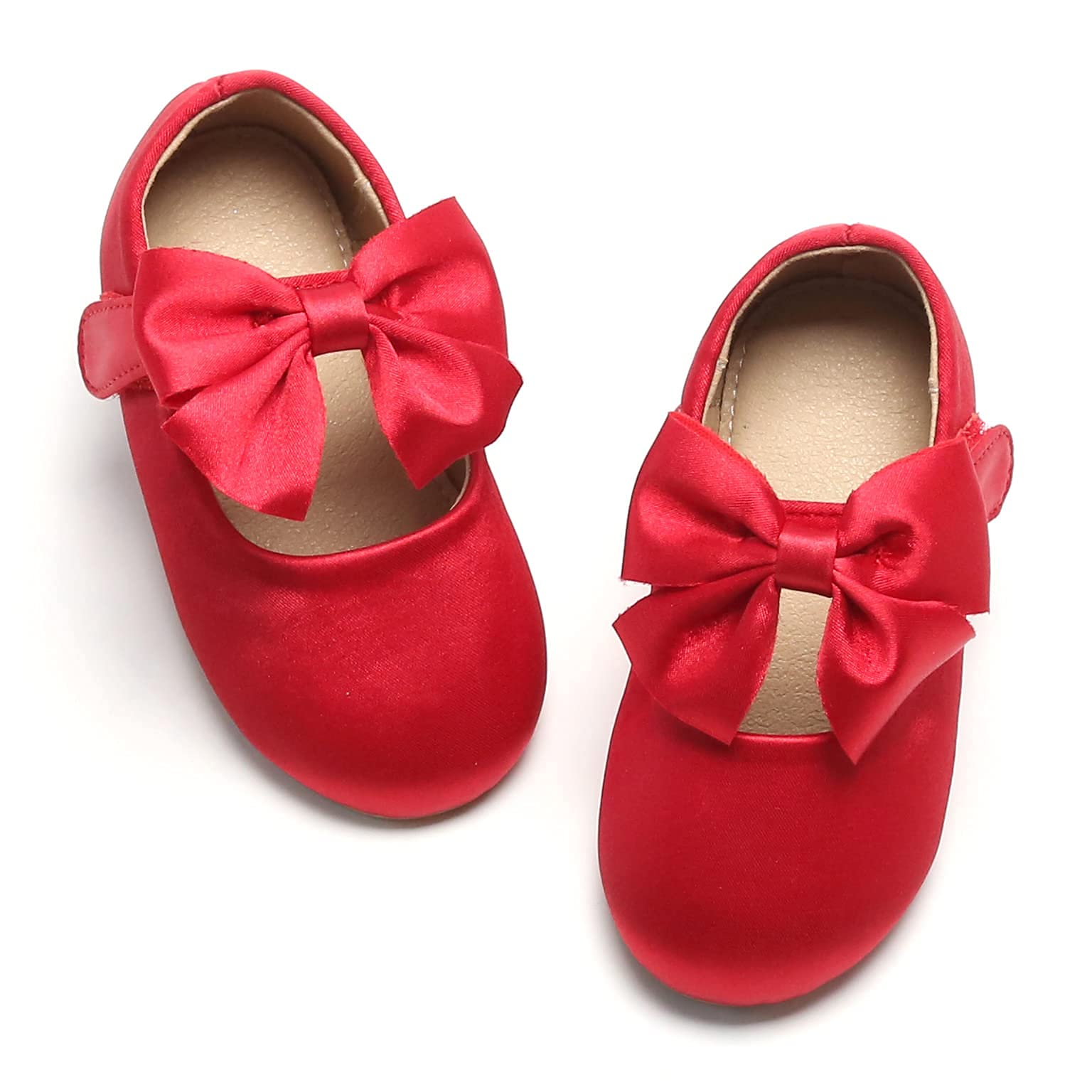 Otter MOMO Toddler/Little Girls Mary Jane Ballerina Flats Shoes Slip-on School Party Dress Shoes