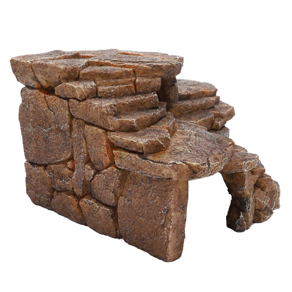 Hobby Terraristik Desert Cave 3 I 23 x 22 x 15,5 cm I Cachette Naturelle pour terrariums et Aquariums I Cachette décorative comme Refuge pour Reptiles, Amphibiens et Poissons