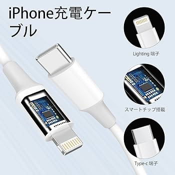 Amazon.co.jp: usb c lightning ケーブル ライトニングケーブル