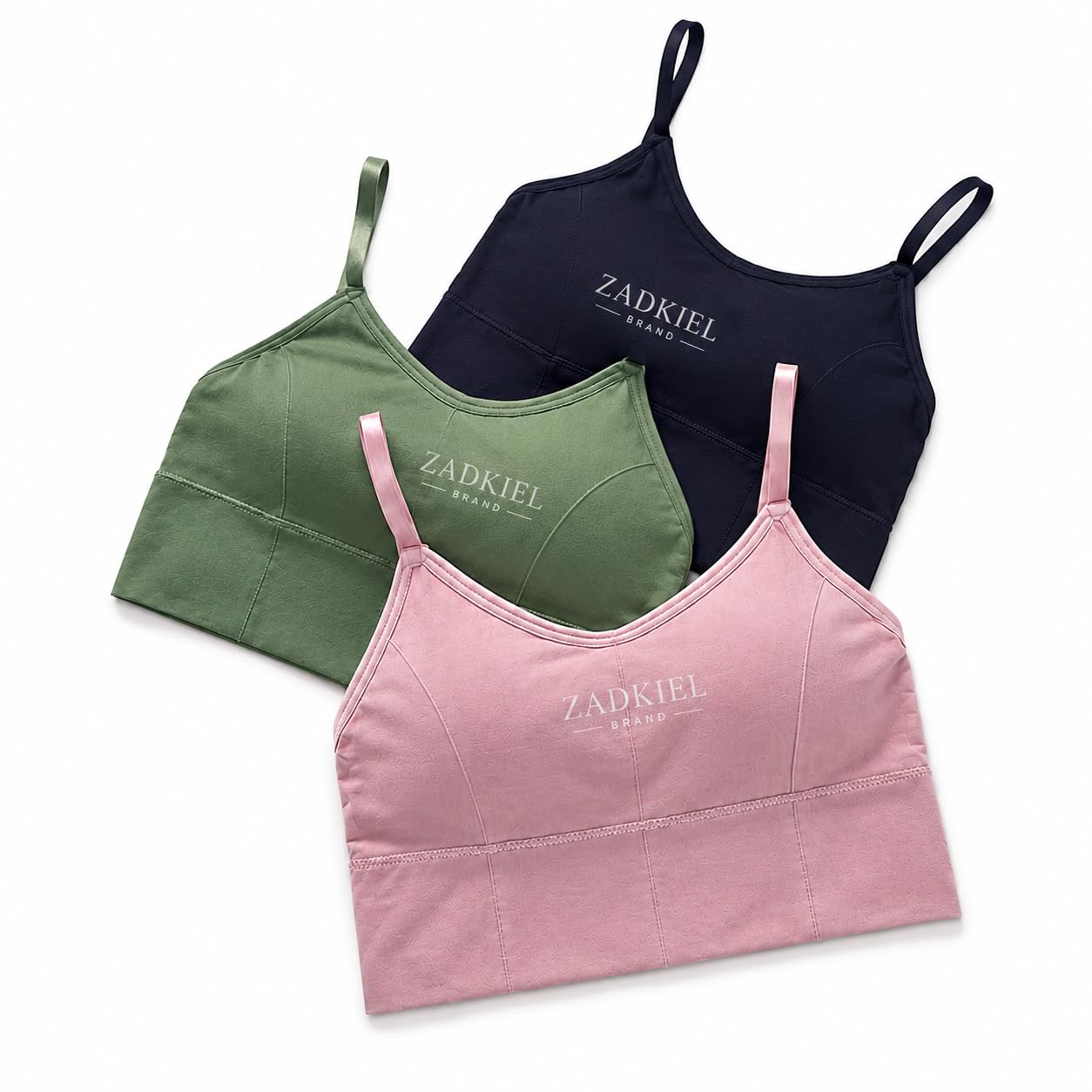 Women's Lightly Cotton Padded Combo Sport Bra Yoga/Sport/Fitness Sports Bra Seamless Free Size Bra Fit Up to 28,30, 32, 34 Multicolor-image-34
