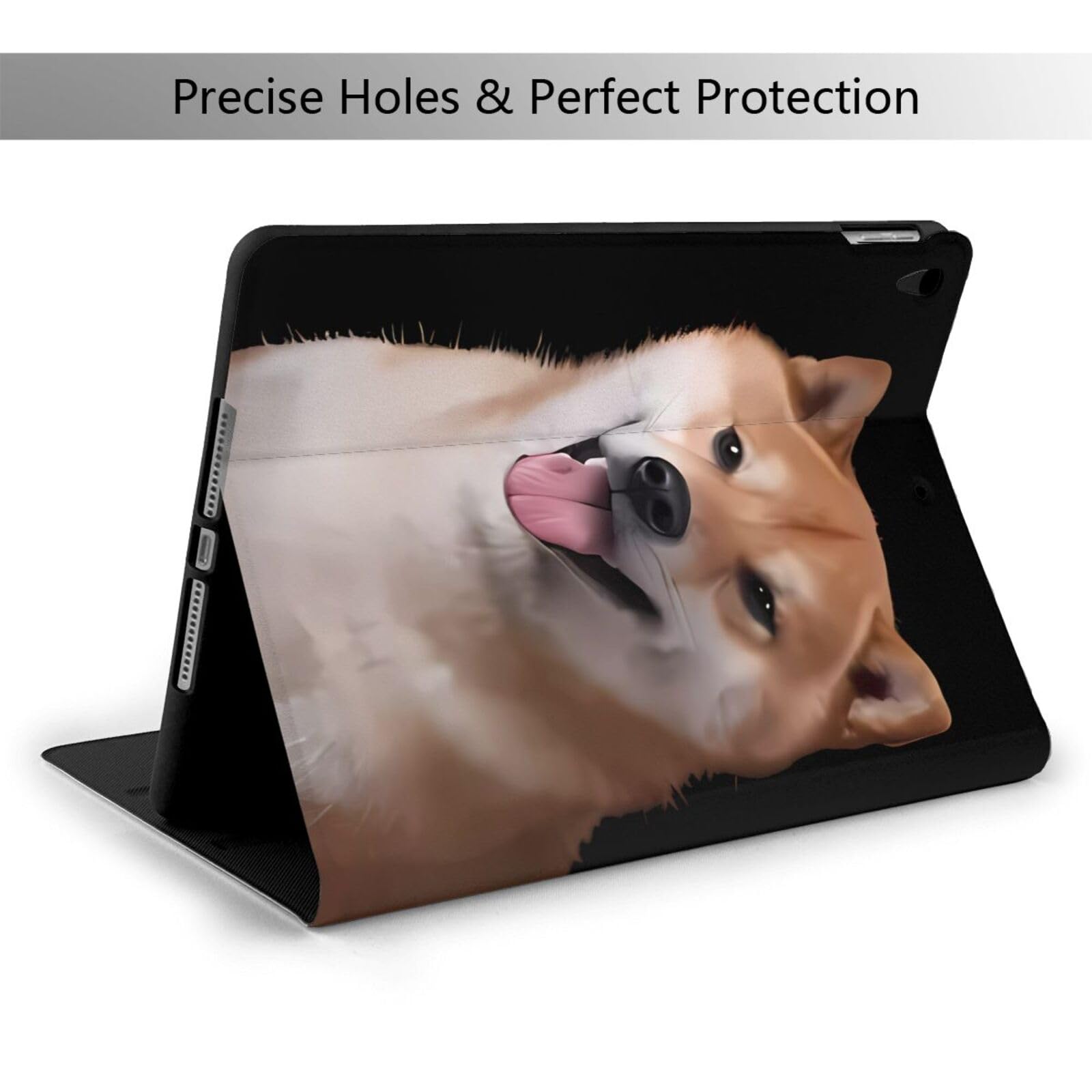 Amazon.co.jp: 柴犬 微笑む Ipad第7/8/9代 Ipad Air3ケース レザー