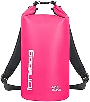 Vista 21 de IDRYBAG Bolsa seca para kayak impermeable 2L/5L/10L/15L/20L, pequeña bolsa impermeable para navegación