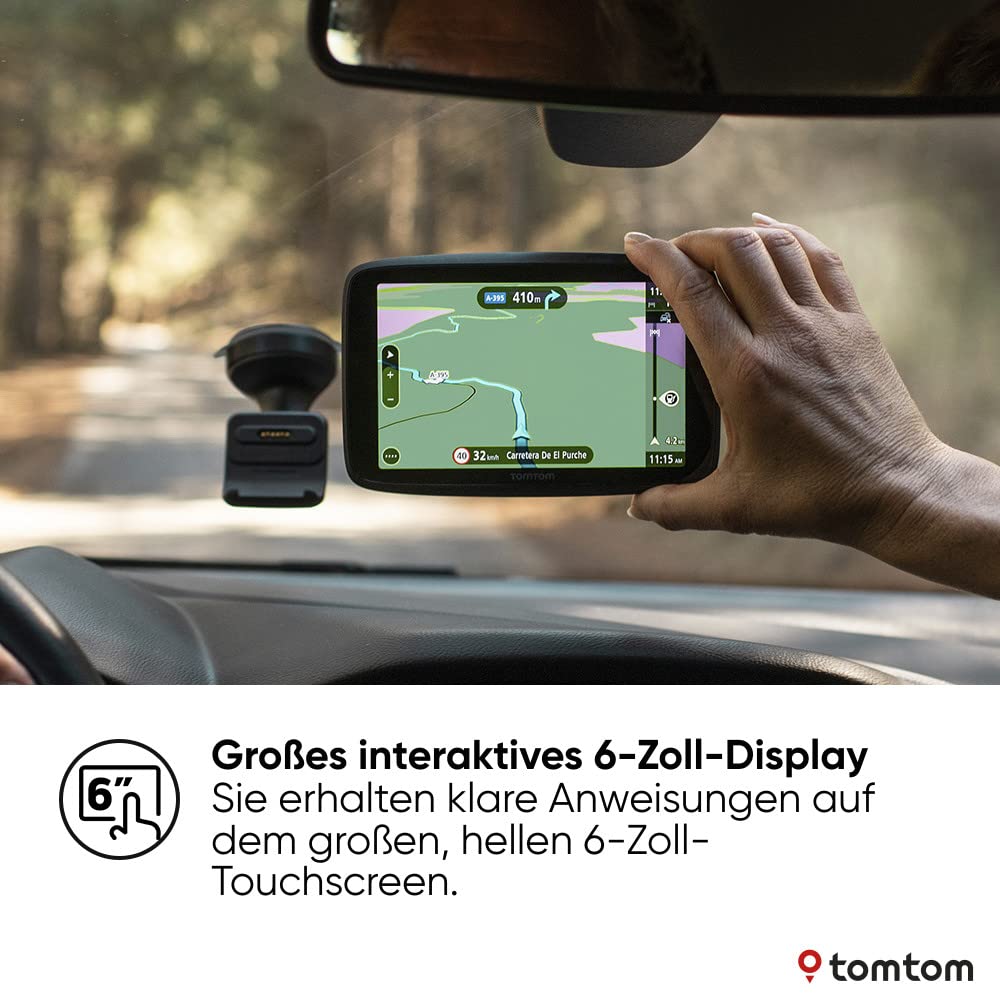 TomTom Navigationsgerät GO Navigator (6 Zoll, Stauvermeidung Dank TomTom Traffic, Karten-Updates Welt, Updates über Wi-Fi)