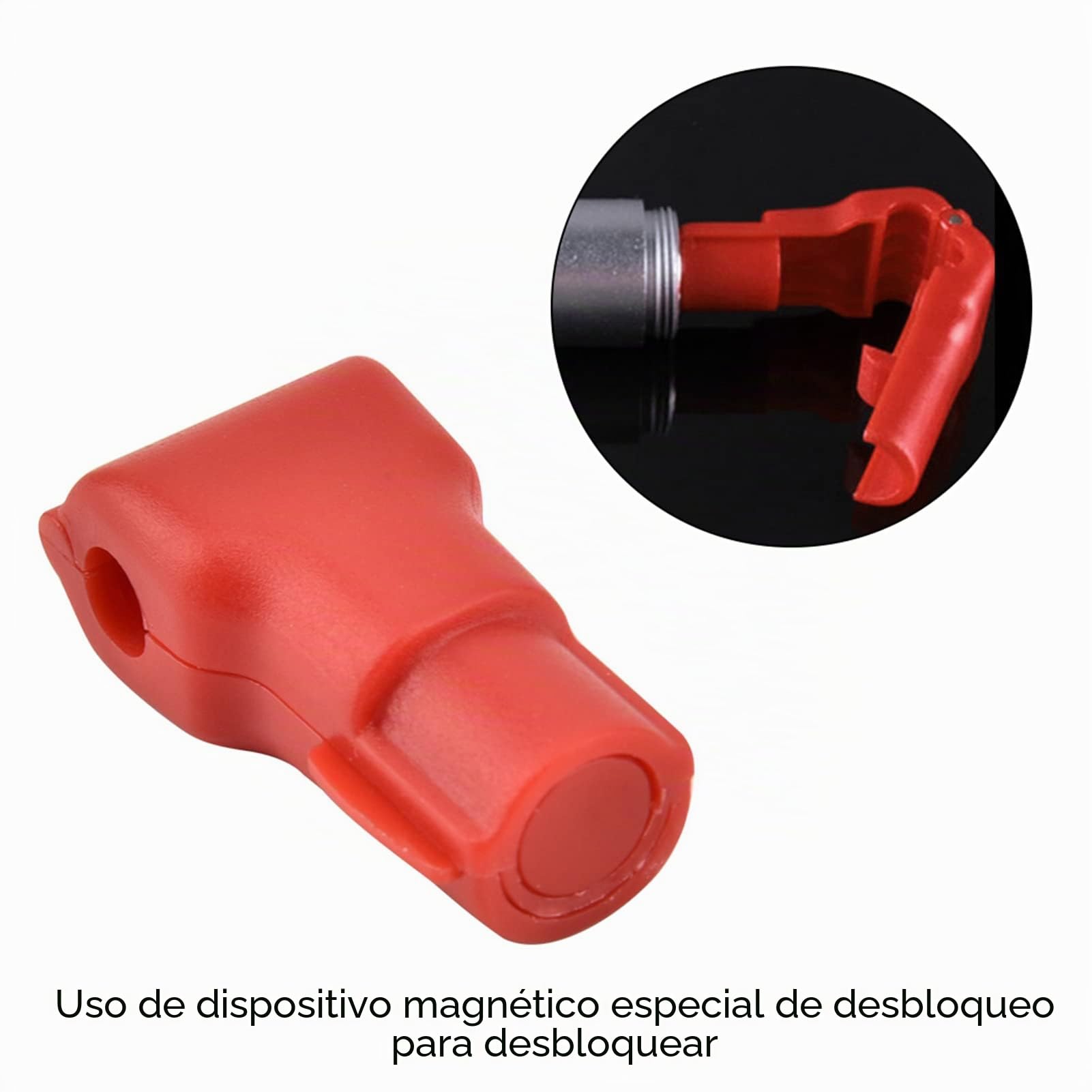 100 U.S. Ganchos antirrojo Ganchos antirrobo Bloqueo de seguridad para tiendas minoristas y hogar, Ganchos para tablero con apertura de 7mm, color rojo (apertura 7mm)