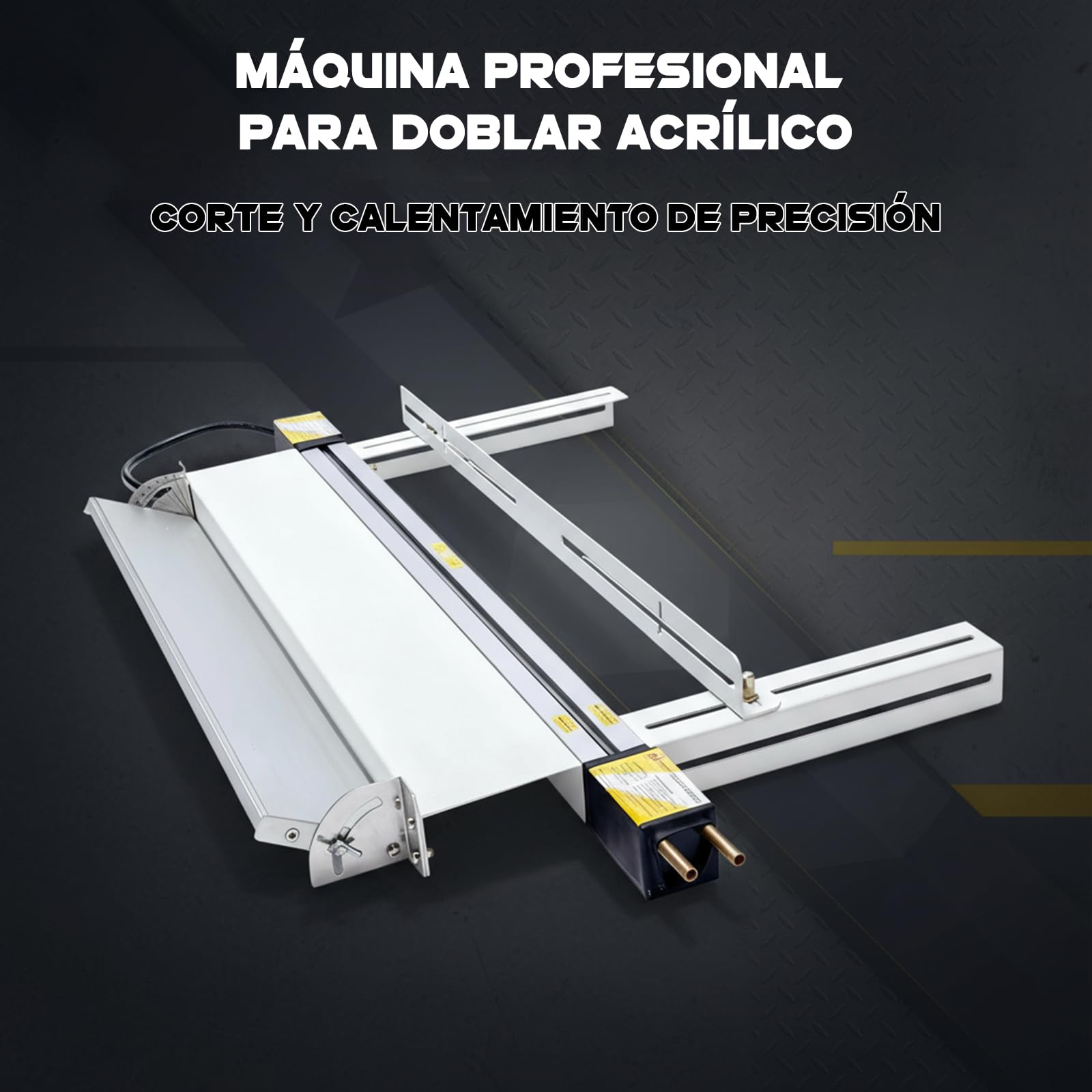 Dobladora de plástico PVC acrílico caliente soporte, ángulo y Longitud Ajustables dobladora caliente para acrílico, placa orgánica, diversos materiales termoplásticos(125cm)