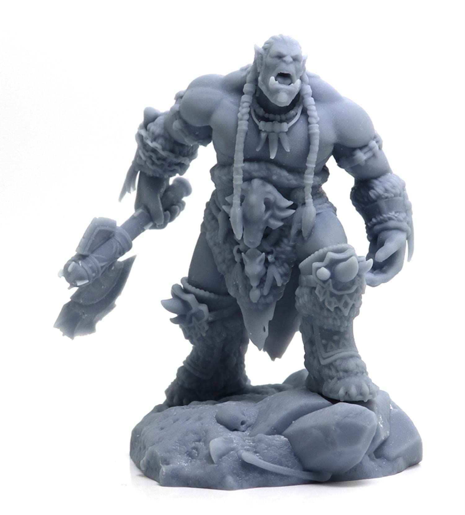 ZHANGJING 1/24 75mm 1/32 56mm Kits de Modelos de Resina Orc Warcraft Figura de Guerrero sin Montar RA-106 sin Pintar