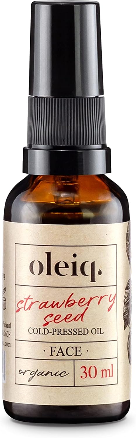 OLEIQ Strawberry Seed Oil Pores and skin Care Oil for Firmer and Extra Vivid Pores and skin Vegan Pure Cosmetics for Girls and Males Measurement 30ml
