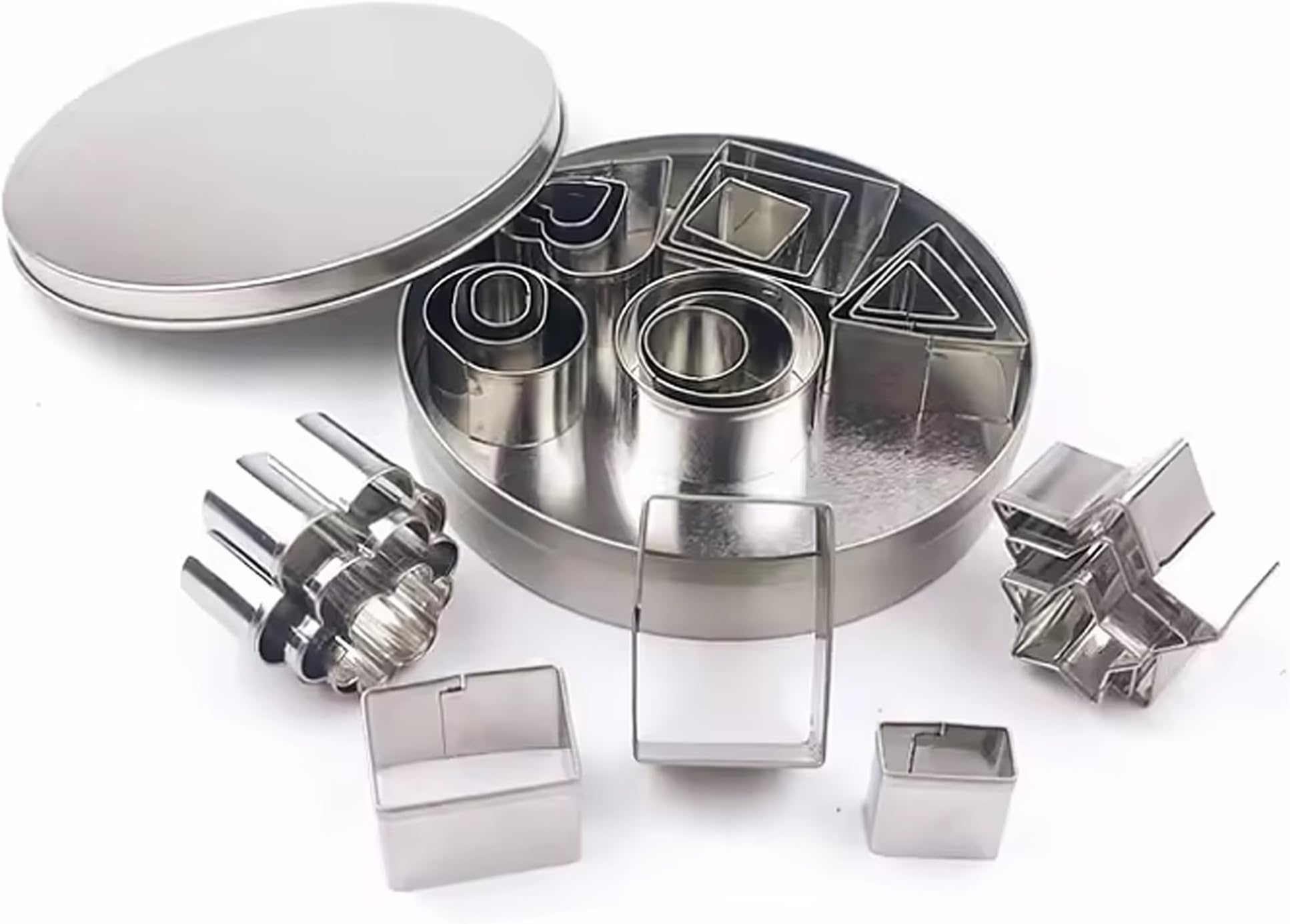 Amazon.com: Ateco 3/4-Inch Aspic Cutters, Set of 12: Cookie Cutters ...