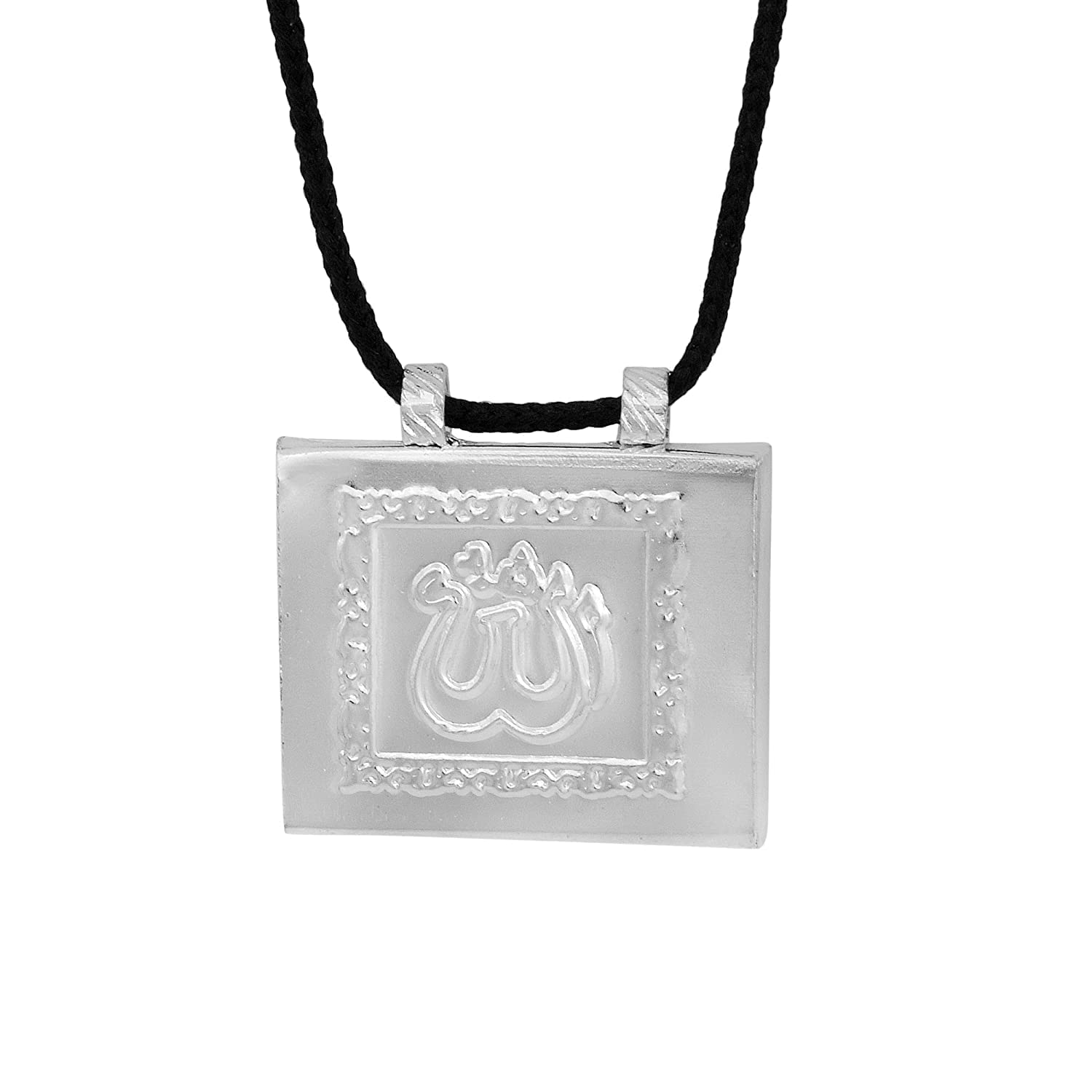 � Silver Coating Over Brass Mecca Medina/Allah Word Protection and Healing All Known Viruses, Cold, Flu Defence and Enhanced Recovery Tabiz Amulet Taweez Men Women Kids Pendant for Men/Women-image-15
