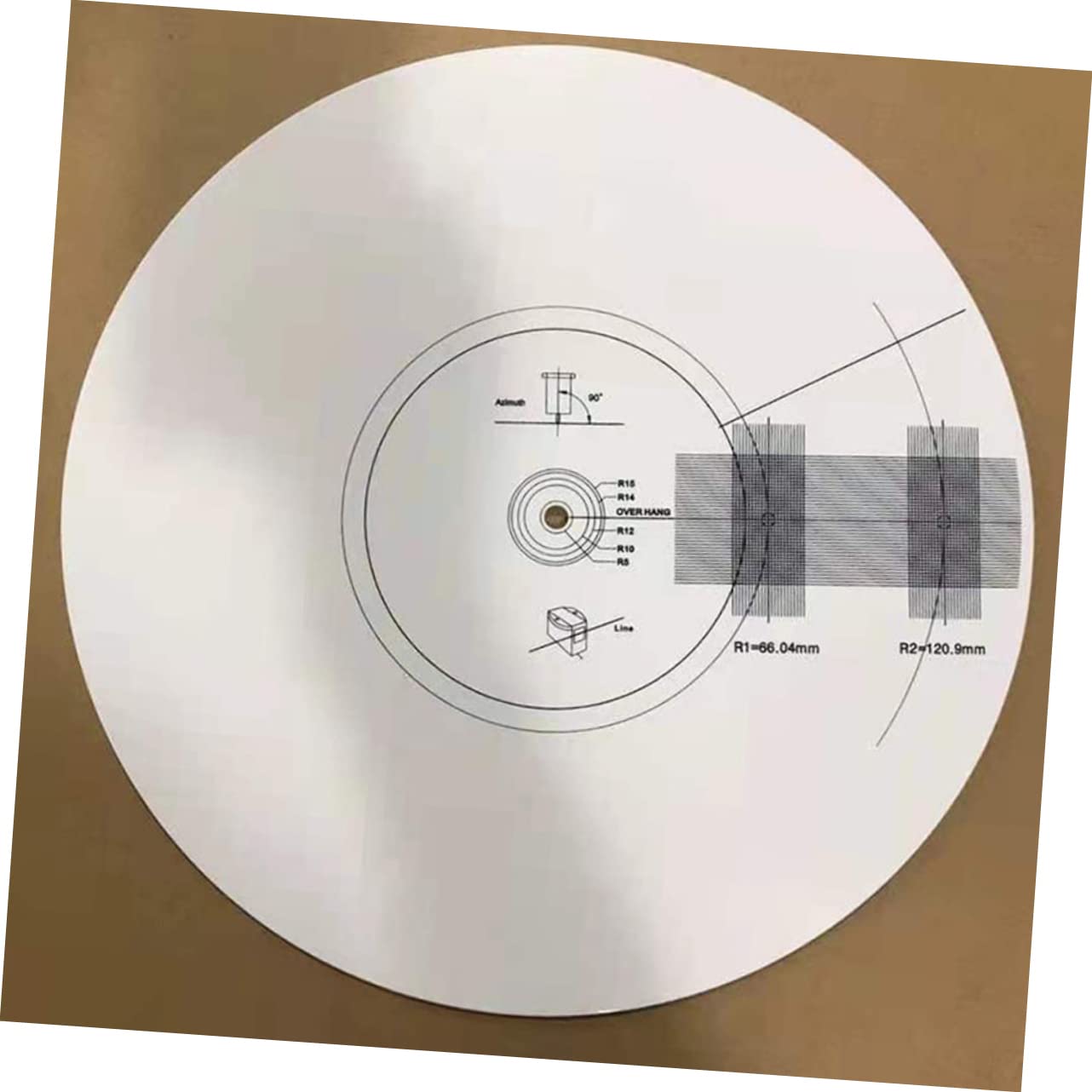 Acryl Plattentellermatte mit 3mm Dicke zur Kalibrierung Des Tonabnehmers von Schallplattenspielern Rutschfestes Ausrichtungswerkzeug für Vinylliebhaber als Hauswarming Geschenk