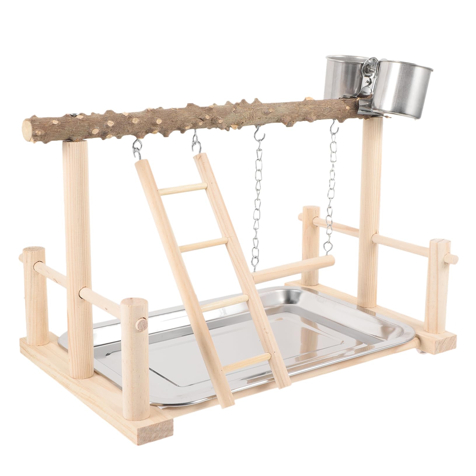 BESPORTBLE de Cómodo Entrenamiento Percha de en para Natural Madera Pájaros Antideslizante Soporte Agarre y Adecuado para Loros y Aves Domésticas Jaulas