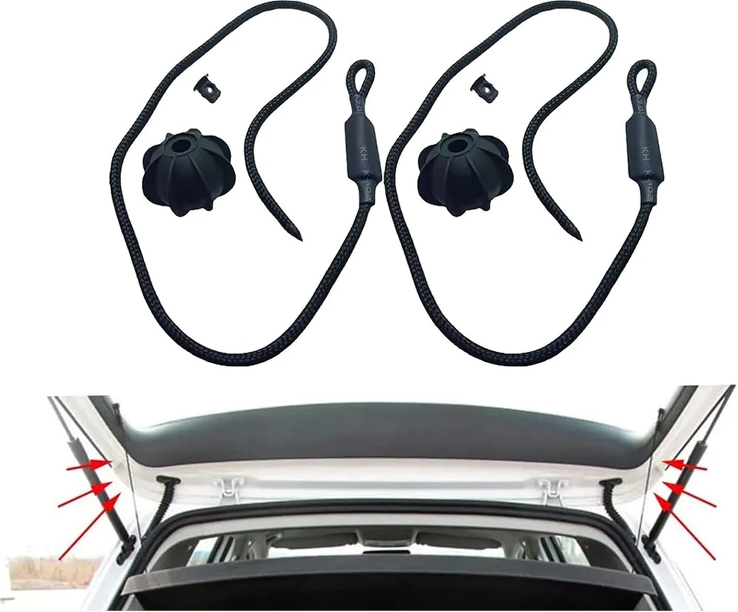 Car Trunk Rope, for Golf 6, for Golf, for Mk6 Car Rear Shelf Straps Ball Holding Cord Vehicle Trunk Rope Sling