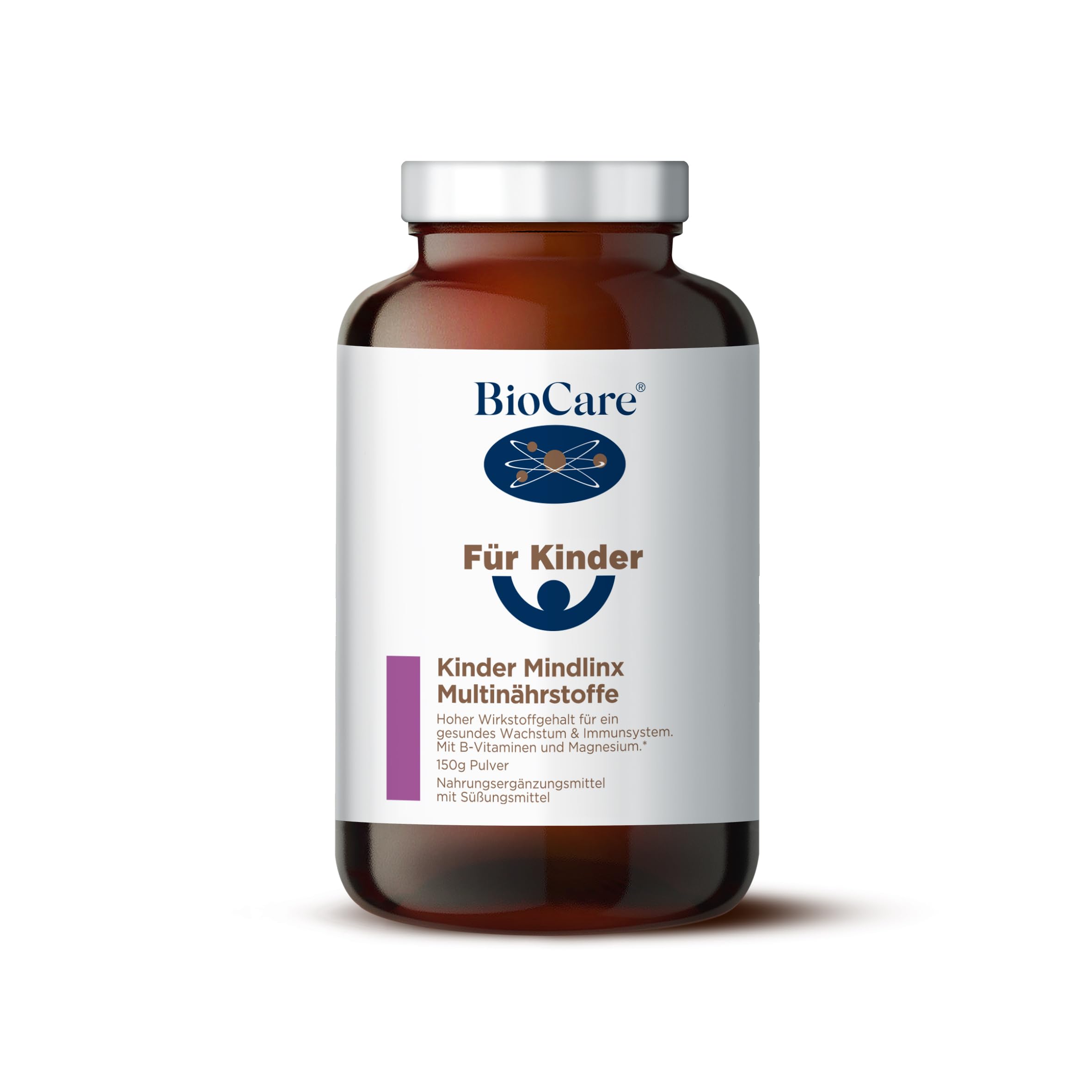 BioCare Mindlinx Multinutrient für Kinder - Für Knochen & Wachstum bei Kindern - Mit Vitamin D, B12, Magnesium, Zink und vielem mehr - 150g