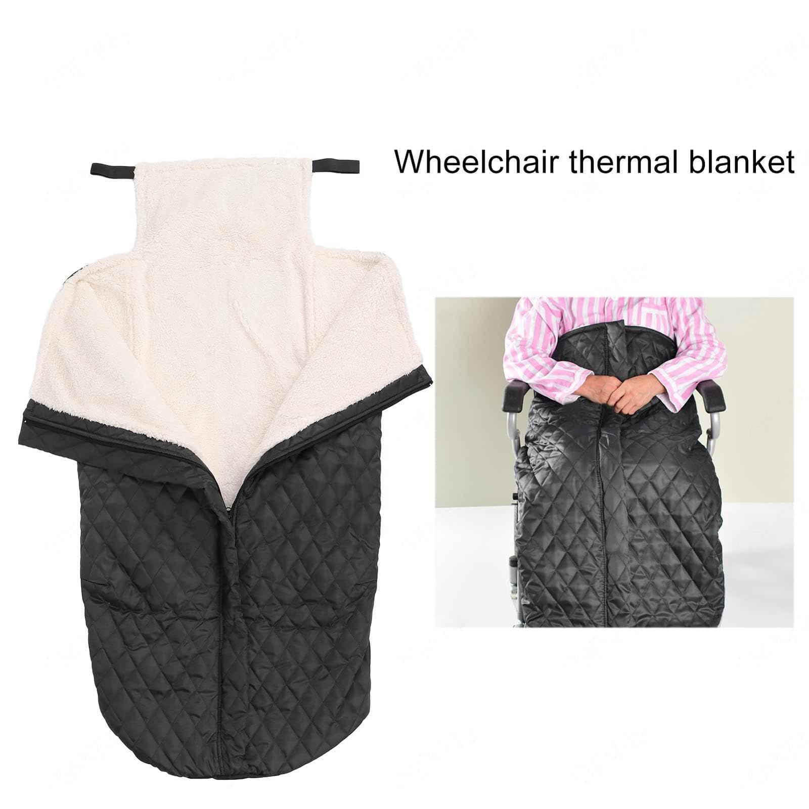 Funda para Silla de Ruedas para Adultos, Manta Polar acogedora de Invierno, Accesorio Universal para sillas de Ruedas manuales y eléctricas.