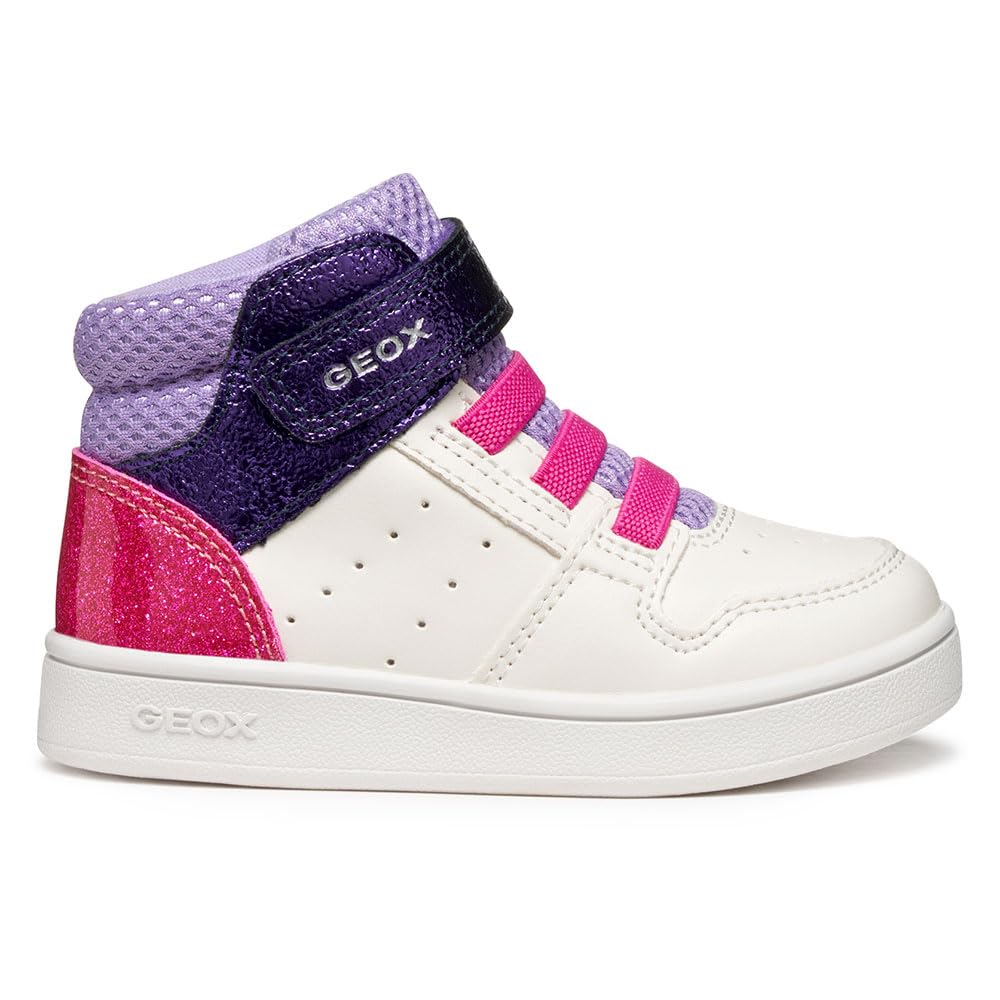 Geox Baby B Eclyper Girl Sneakers White/Lavender, 25 EU