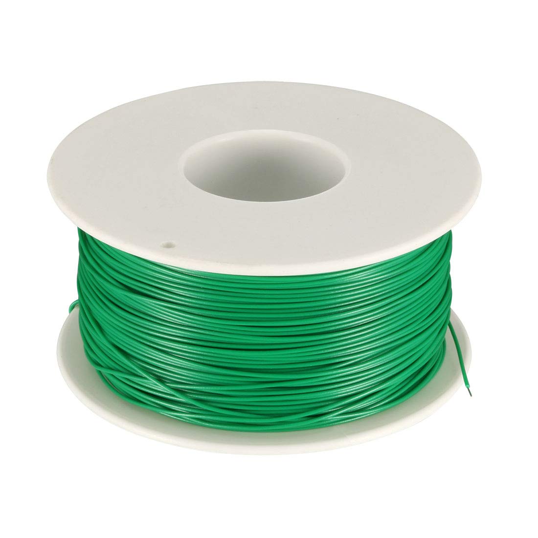 uxcell OK Wire Tin Plated Copper Cord Wire Wrapping P/N DM-30-1000 30 AWG 650ft Length Green