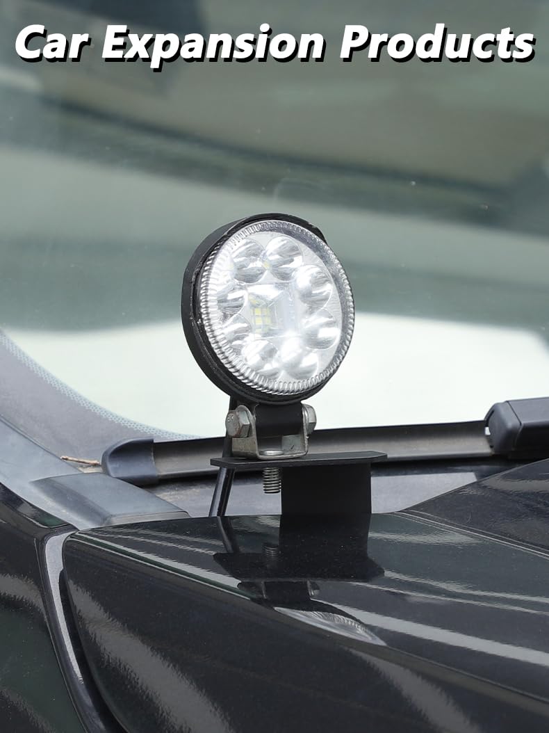 Soporte de barra de luz para capó adecuado para Ford Ranger 2015-2022, resistente a los golpes, soporte de luz de trabajo para accesorios Ford Ranger, accesorios de ajuste para exteriores de coche