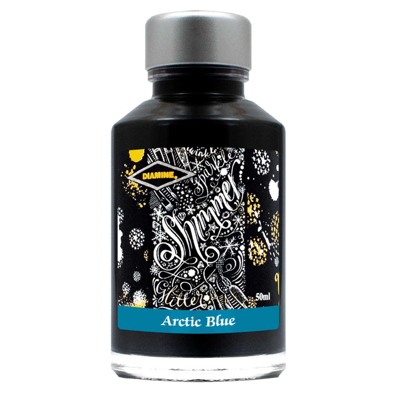 Diamine - Schimmernde Füllhalter-Tinte, Arctic Blue 50ml