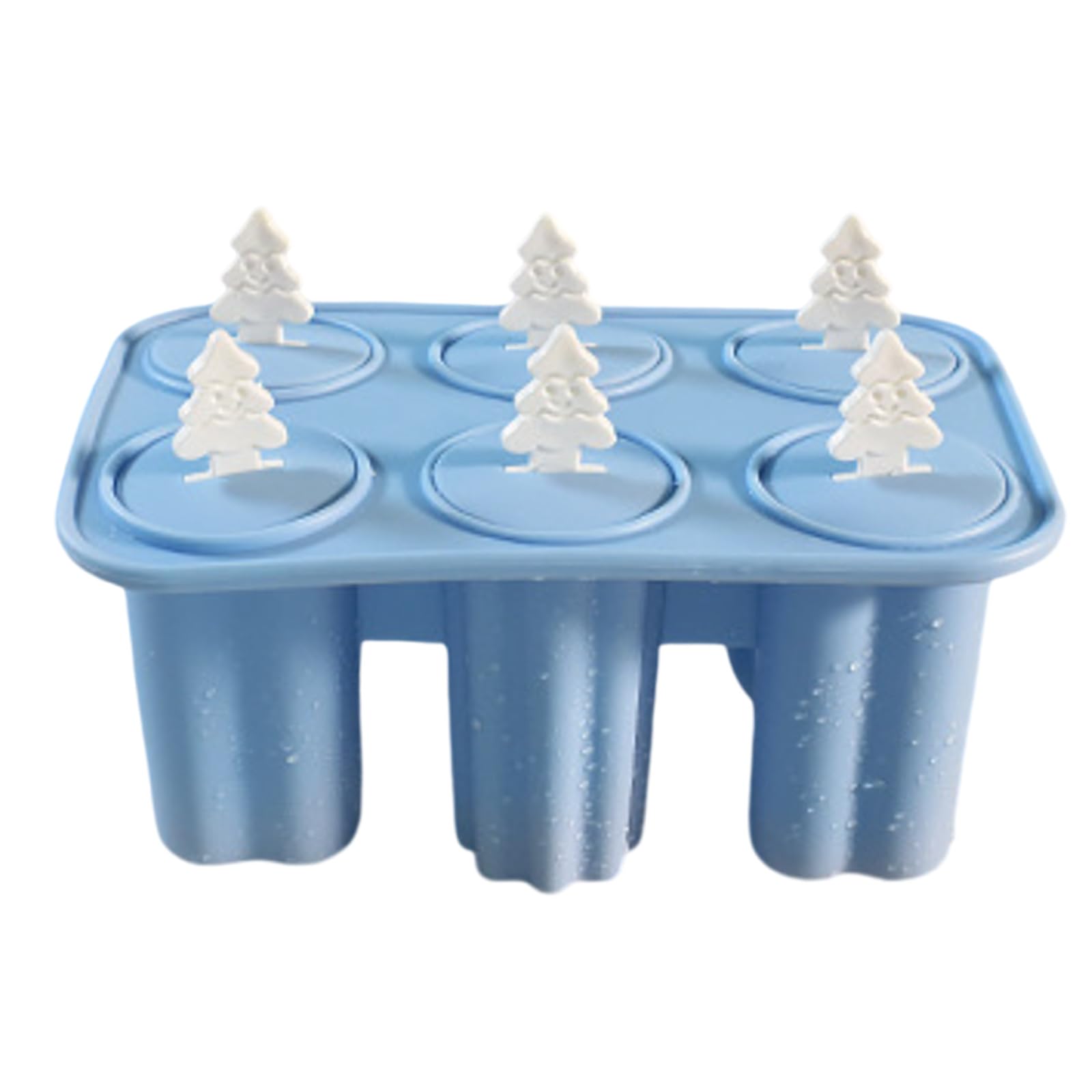 Qusinfc Efficient Demolding Lollies Maker, Food-Grade, for Kids Desserts and Small Kitchens Silicone Popsicles Molds