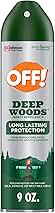 OFF! Deep Woods Insect Repellent Aerosol, Bug Spray with Long Lasting Protection from Mosquitoes and Ticks, 9 oz