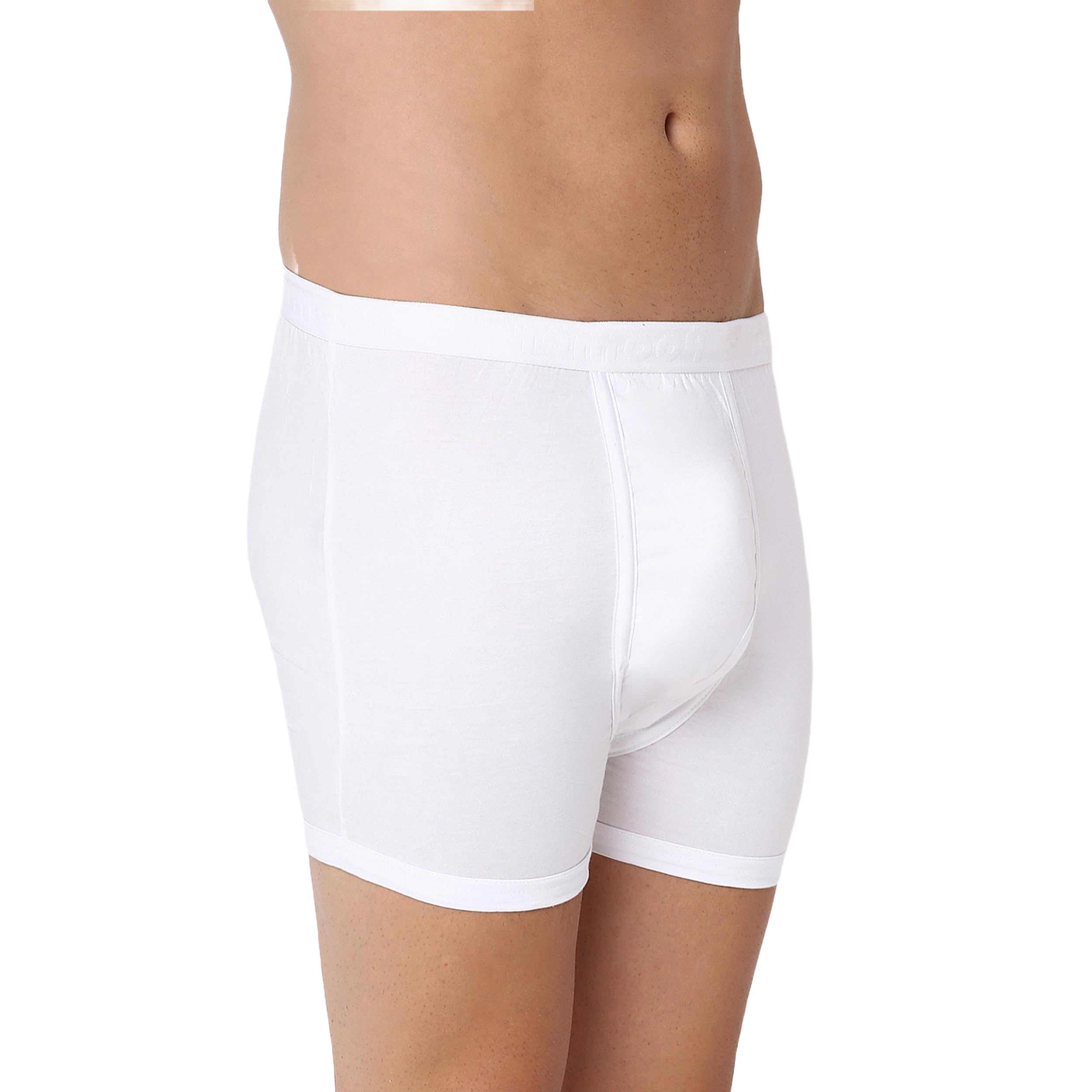 poomer Men's Premium White Trunks Cotton with Ultrasoft Waistband-picture-45