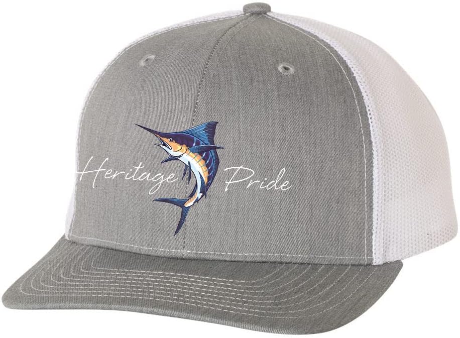 Heritage Pride Marlin Mens Embroidered Mesh Back Trucker Hat