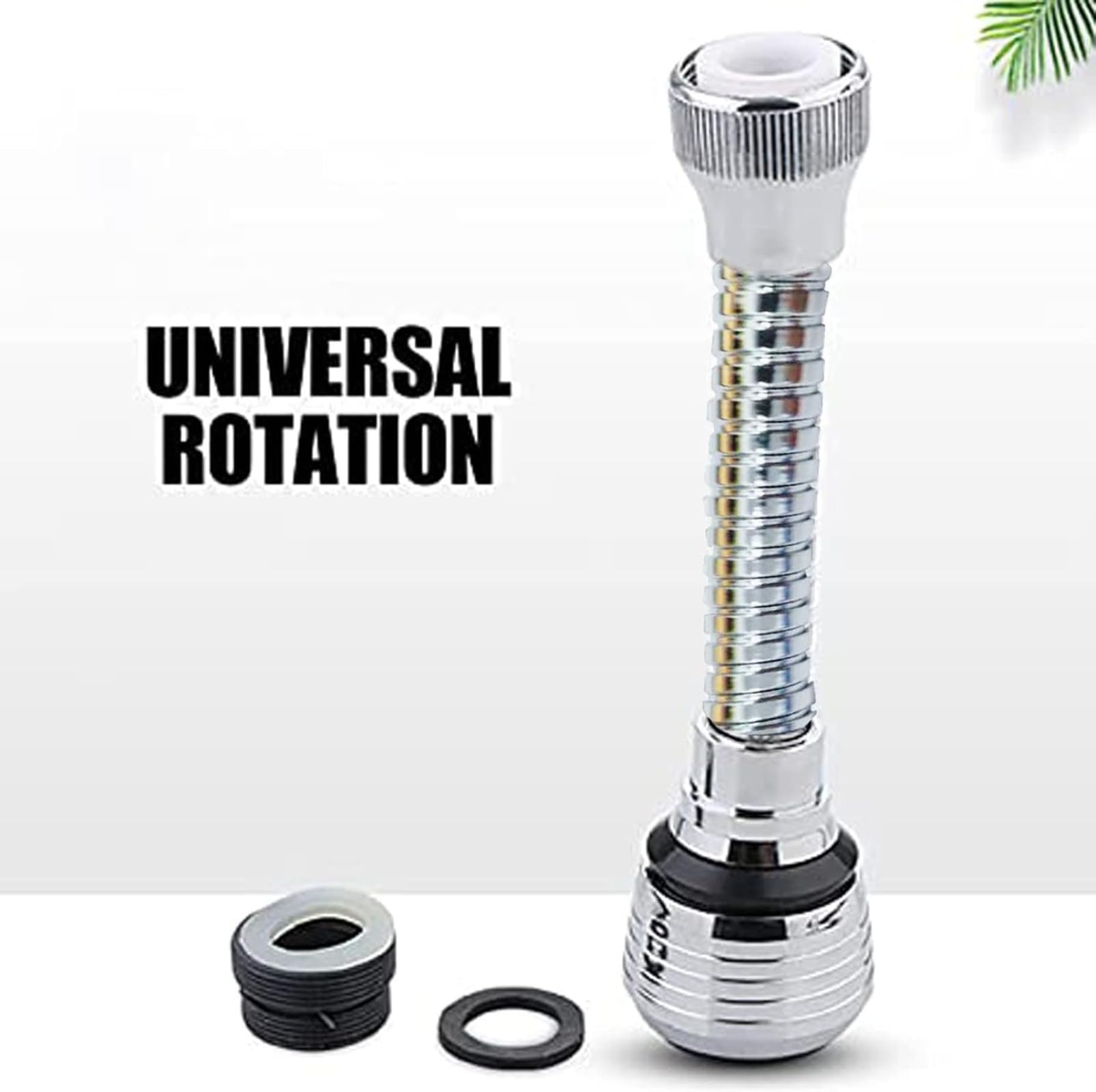 Extensor de grifo flexible para fregadero de cocina, accesorio de rociador de manguera ajustable de 360°, boquilla de refuerzo de aireador de ahorro de agua antisalpicaduras de modo dual — view 4