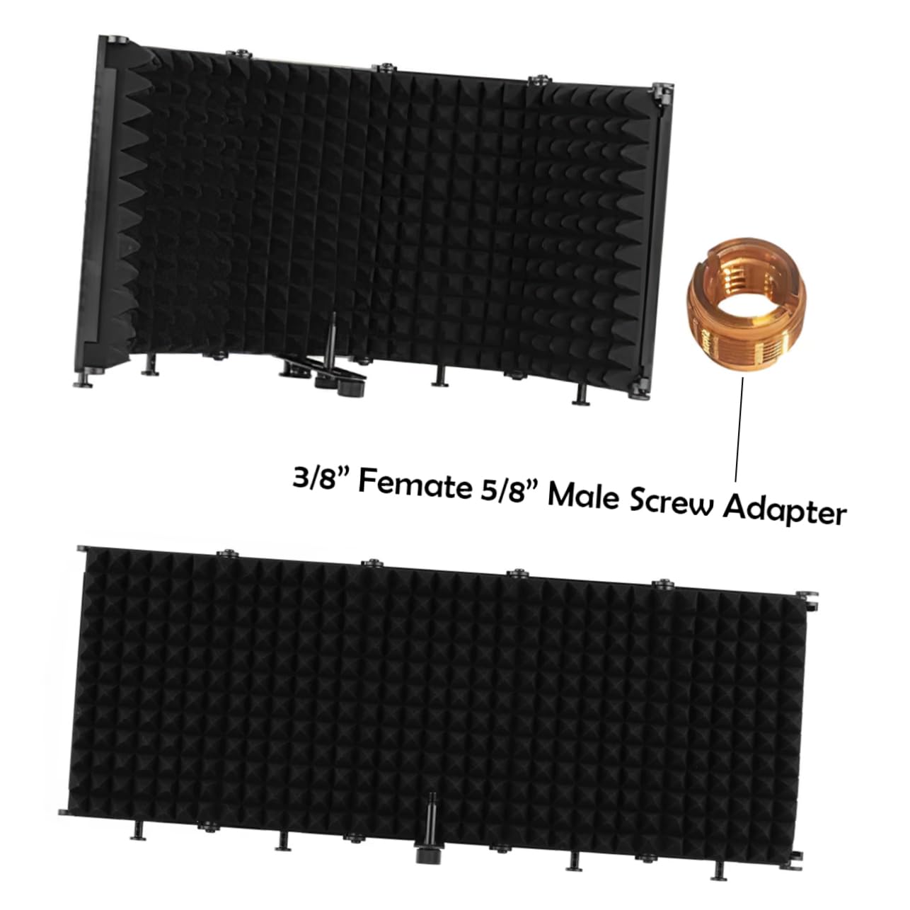 Hemobllo Protector de Espuma y Abs Plegable Ángulos Ajustables de Aislamiento y Tornillos para Micrófono para Uso en Estudio o Exteriores
